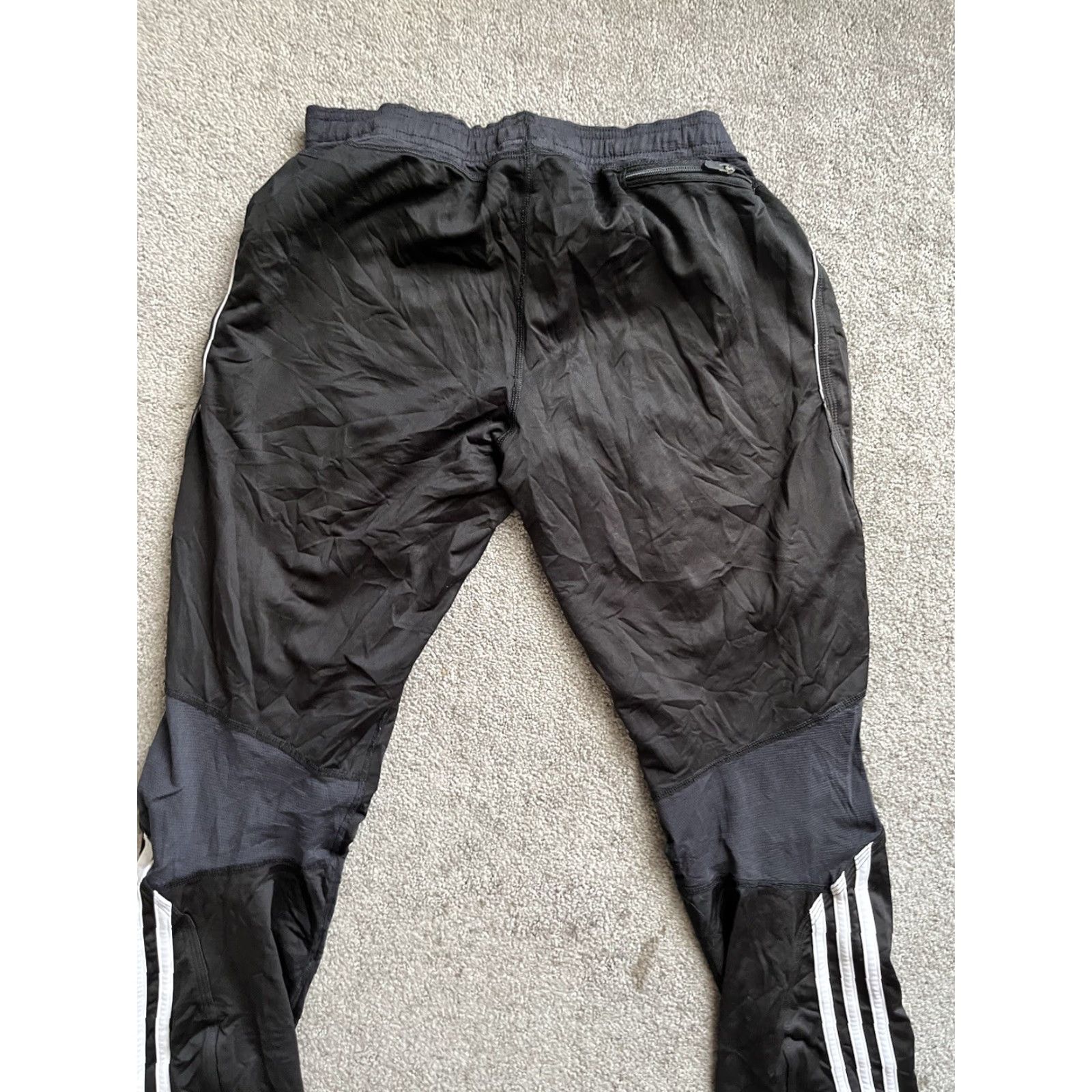 Adidas Adidas Run Formotion Pants Men's Black Small Ankle Zip Tapered Jogger Activewear Training Pockets Lightweight Moisture Wicking Easy Care Size US 29 - 4 Thumbnail