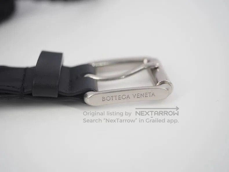 Bottega Veneta Bottega Veneta Intreccio Woven Leather Belt. Size ONE SIZE - 5 Thumbnail