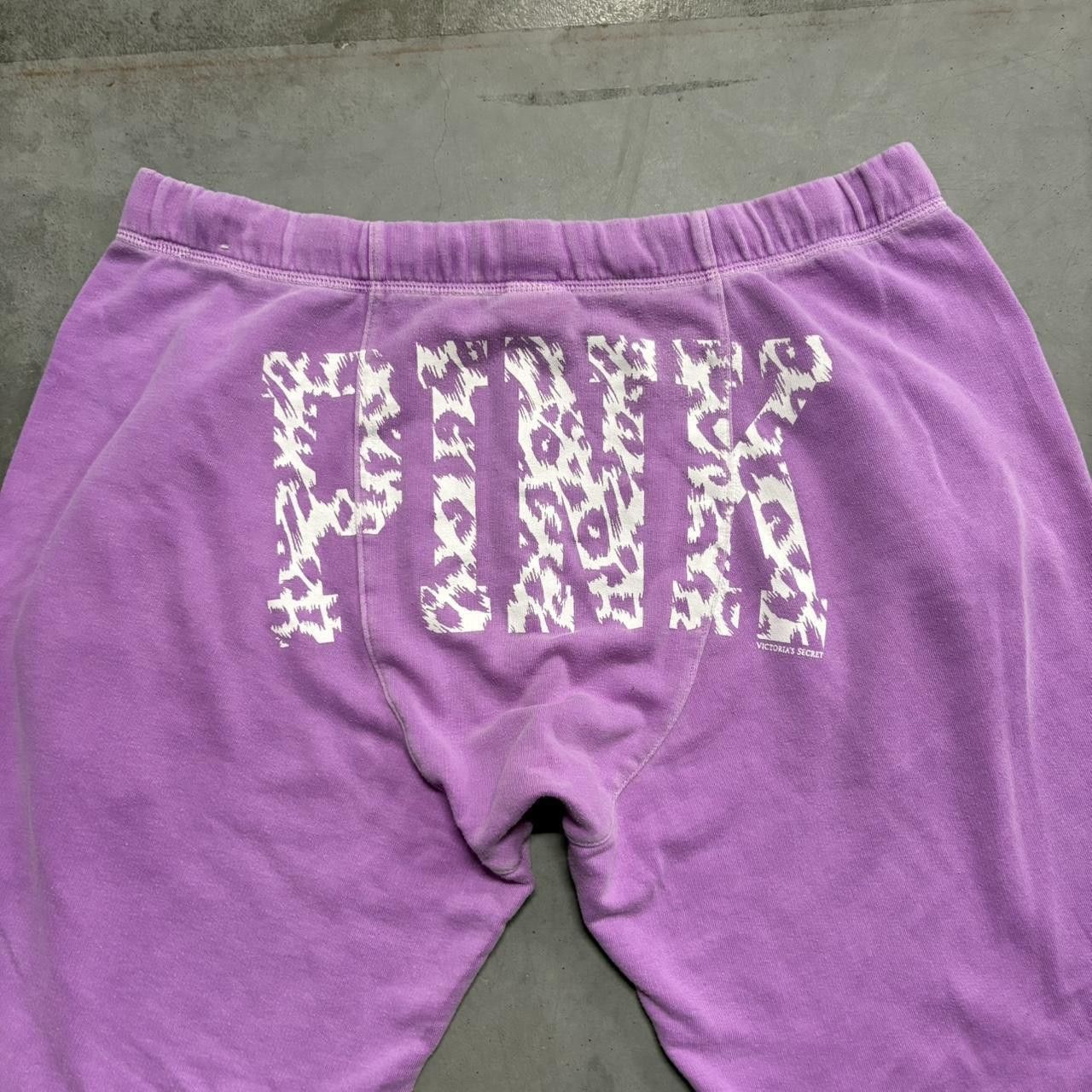 Pink Vintage Y2K/2000s Baggy Pink Victorias Secret Sweatpants With Pockets! Size US 36 / EU 52 - 6 Thumbnail