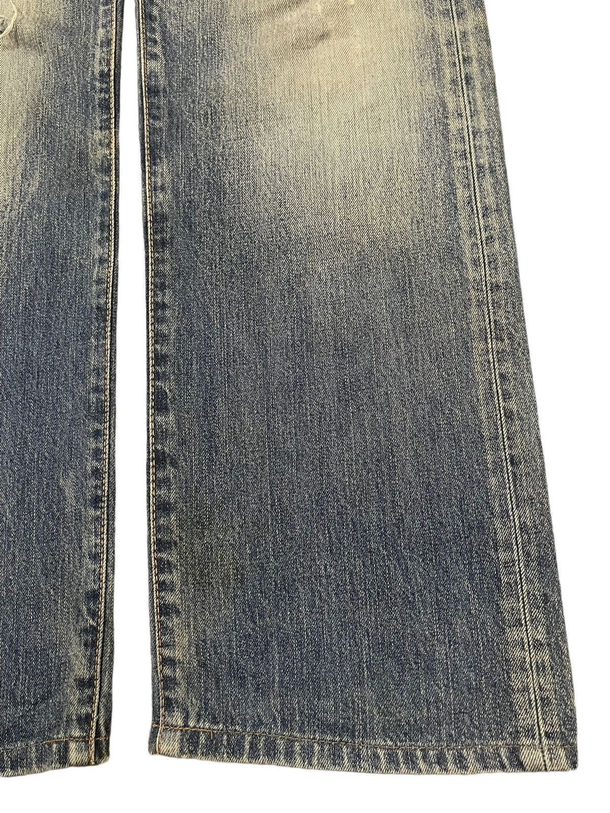 Edwin Vintage 90s Edwin Blue Wash Distressed Destroyer Jeans Size US 32 / EU 48 - 6 Thumbnail