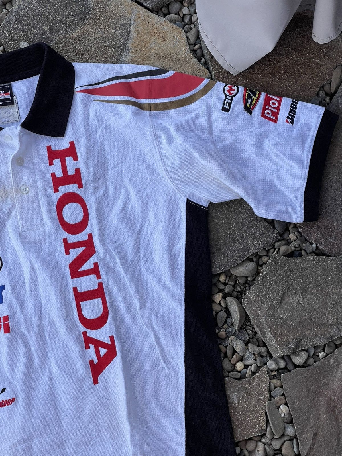 Honda × Vintage Y2K Honda Racing playboy vintage racing polo shirt Size US XL / EU 56 / 4 - 4 Thumbnail
