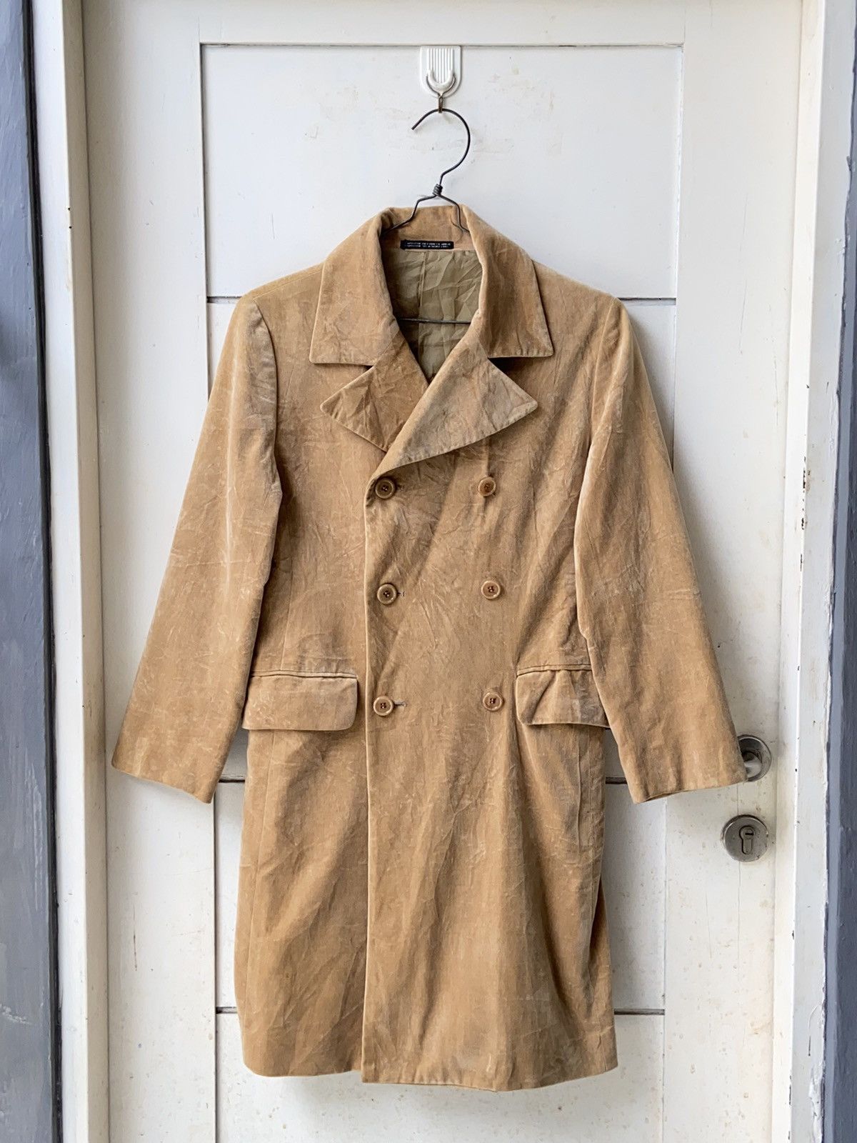 Yohji Yamamoto NOUÉ-RUE Brown Coat Jacket Size US S / EU 44-46 / 1 - 1 Thumbnail