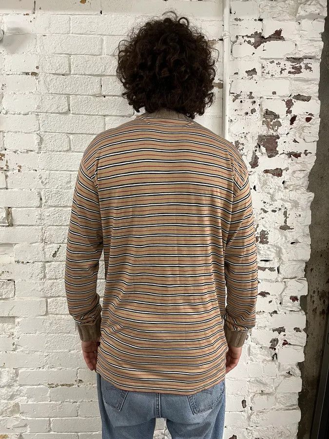 Dolce & Gabbana 2000s Dolce & Gabbana Striped Beige Sweater Size US L / EU 52-54 / 3 - 3 Thumbnail