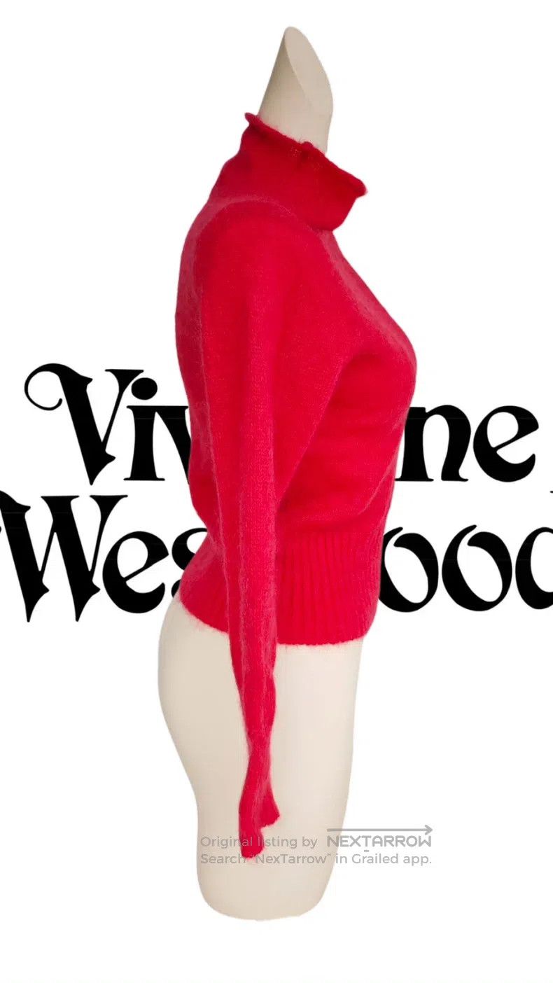 Vivienne Westwood Vivienne Westwood Red Knit Sweater with Front Buttons Size M / US 6-8 / IT 42-44 - 4 Thumbnail