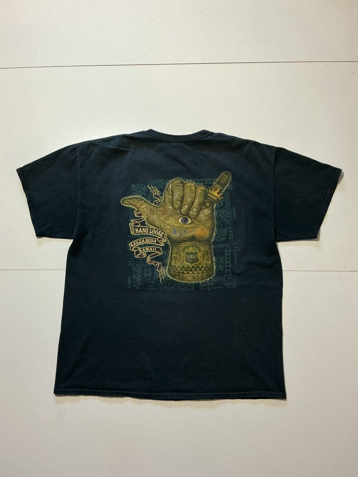 Other Hang Loose Kailua Kona Hawaii Tribal Hand Shaka Eye T-Shirt Size US XL / EU 56 / 4 - 3 Thumbnail