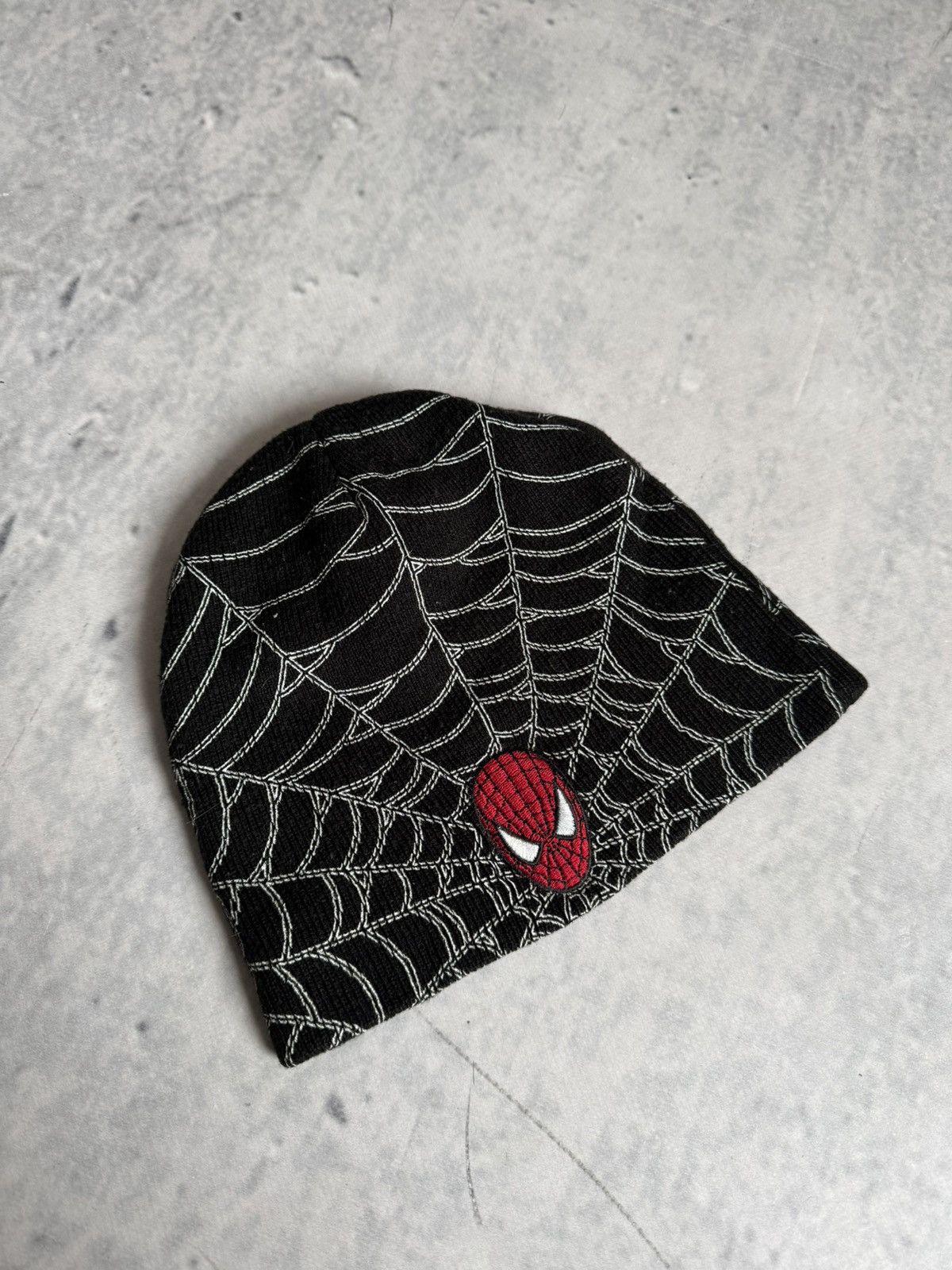 Vintage Vintage Spider-Man Y2K Spіder Web Beanie Hat Size ONE SIZE - 2 Thumbnail