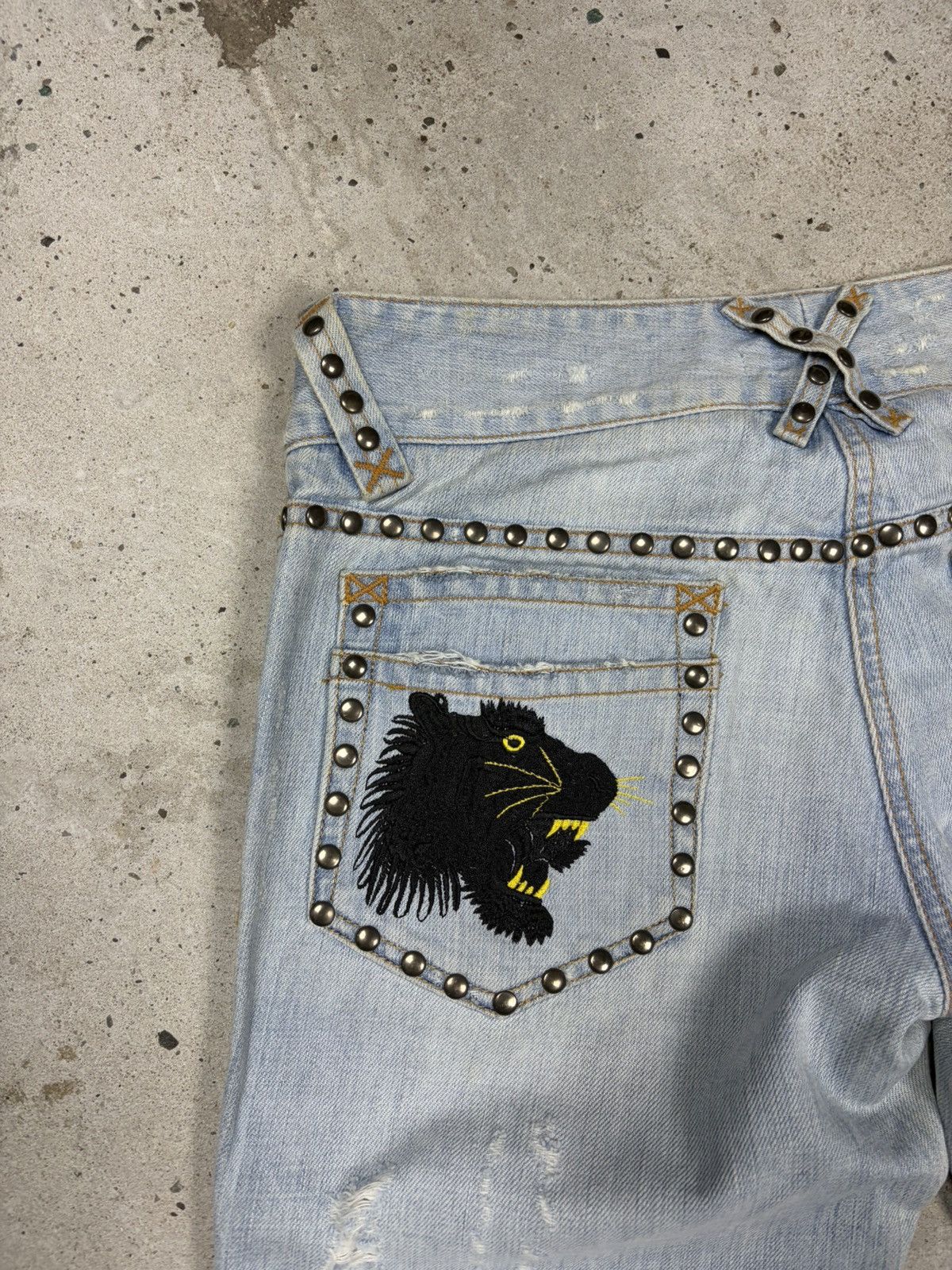Dolce & Gabbana SS 2006 Dolce & Gabbana Studded Distressed Style Bootcut Size 28" / US 6 / IT 42 - 15 Thumbnail