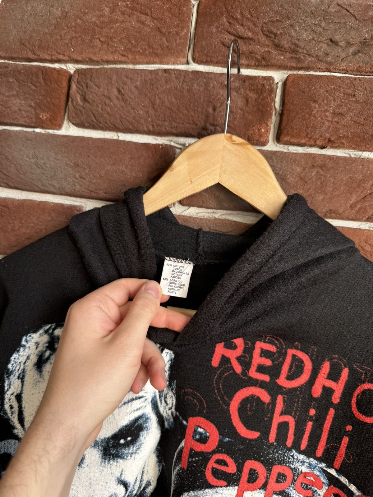 Band Tees Rare Vintage 00s Red Hot Chili Peppers By th way Rock Hoodie Size US L / EU 52-54 / 3 - 8 Thumbnail