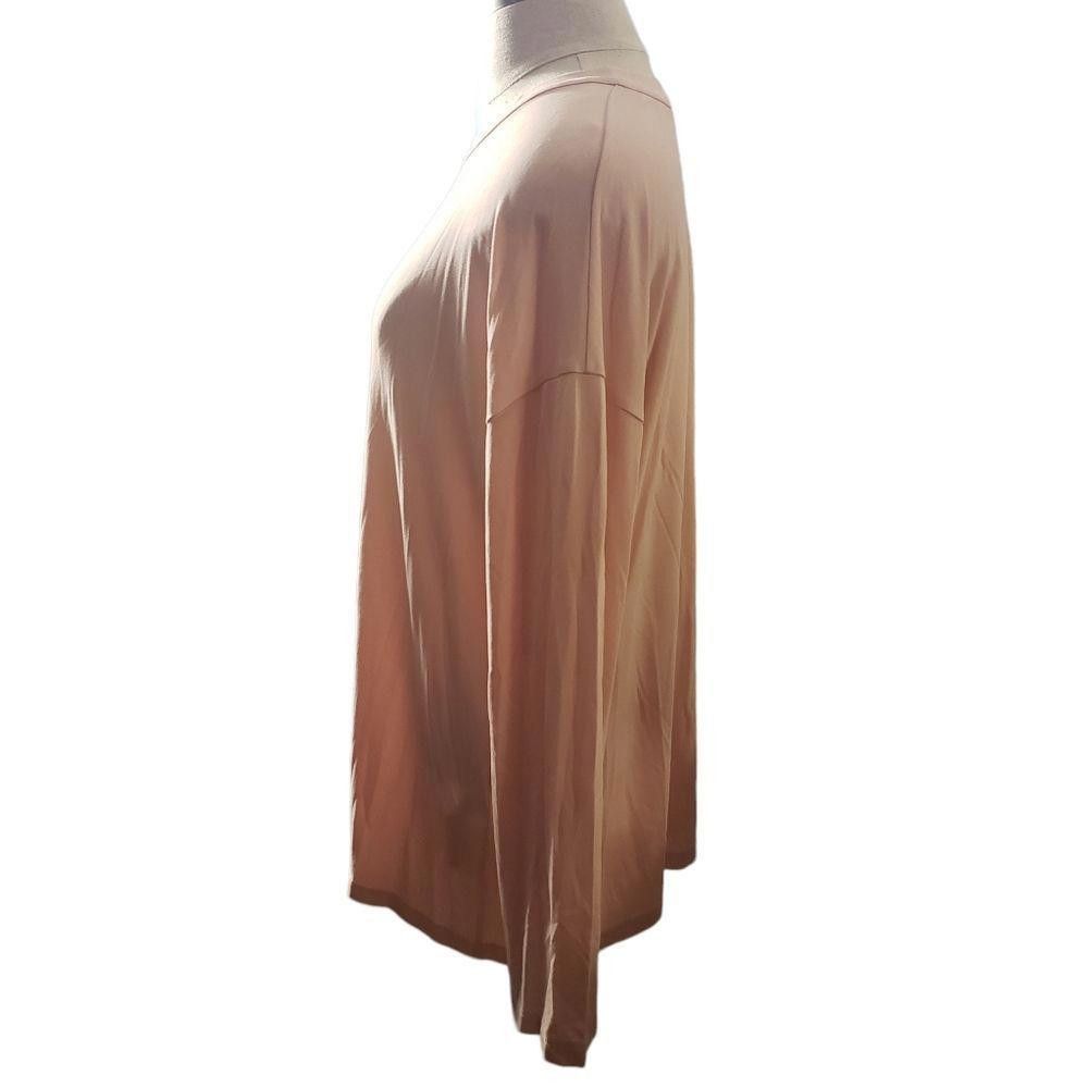 Eileen Fisher CT1117a Eileen Fisher Medium Salmon Blouse 100% Silk Size M / US 6-8 / IT 42-44 - 2 Thumbnail