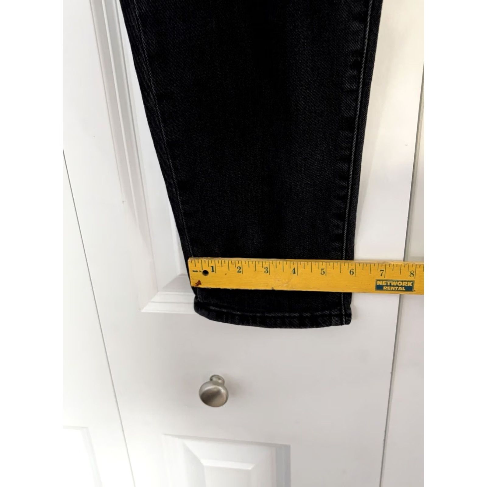 Ralph Lauren Lauren Ralph Lauren Jeans Womens 18 Black Straight High Rise Denim Pants 5-Pocket Logo Zipper Button Stretch Classic Plus Size Type Jeans Girls Womens Size 40" / US 18 - 4 Thumbnail