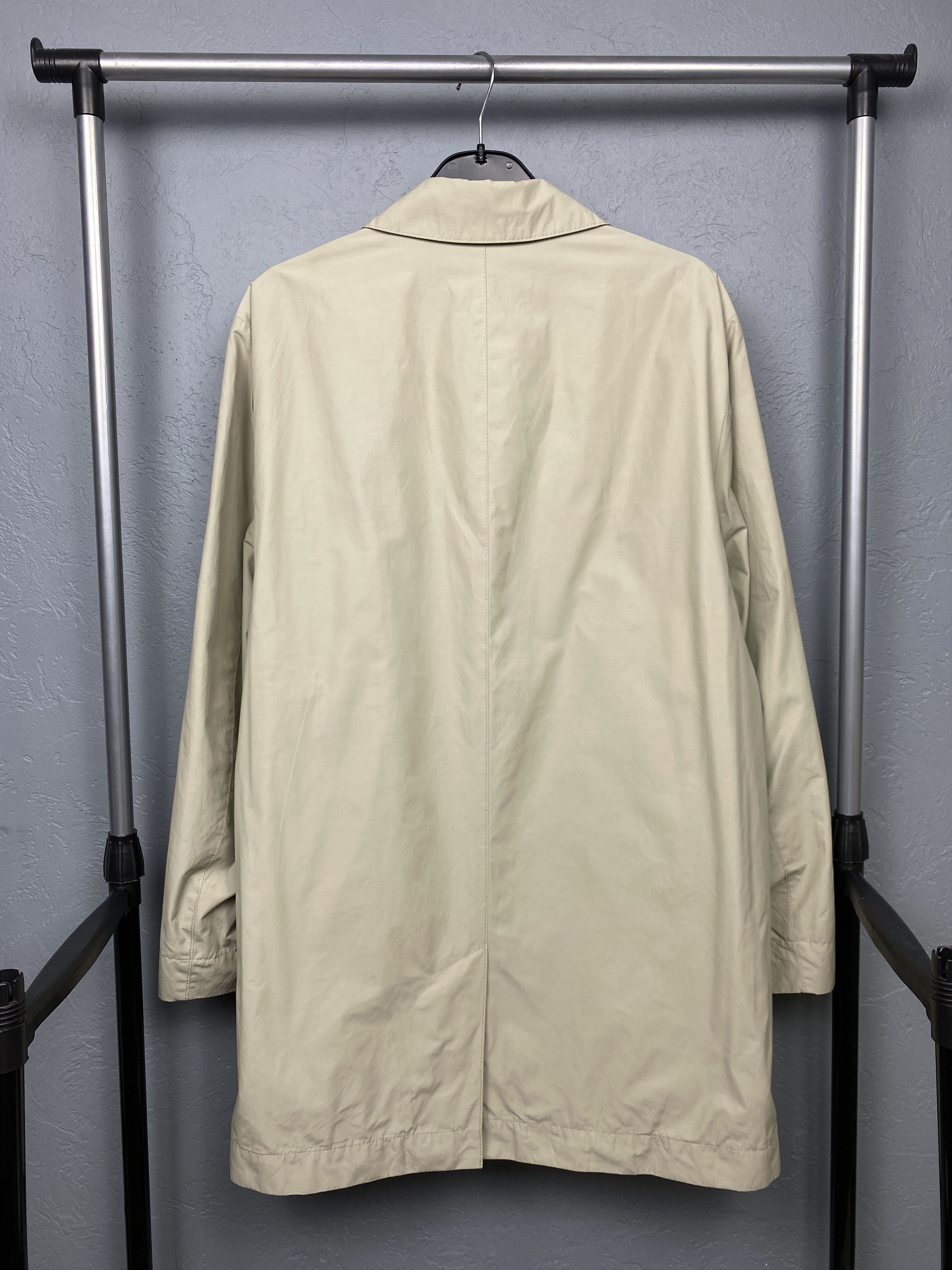 Hugo Boss × Vintage Hugo Boss Vintage Mens Nylon Trench Coat Jacket Size US L / EU 52-54 / 3 - 8 Thumbnail