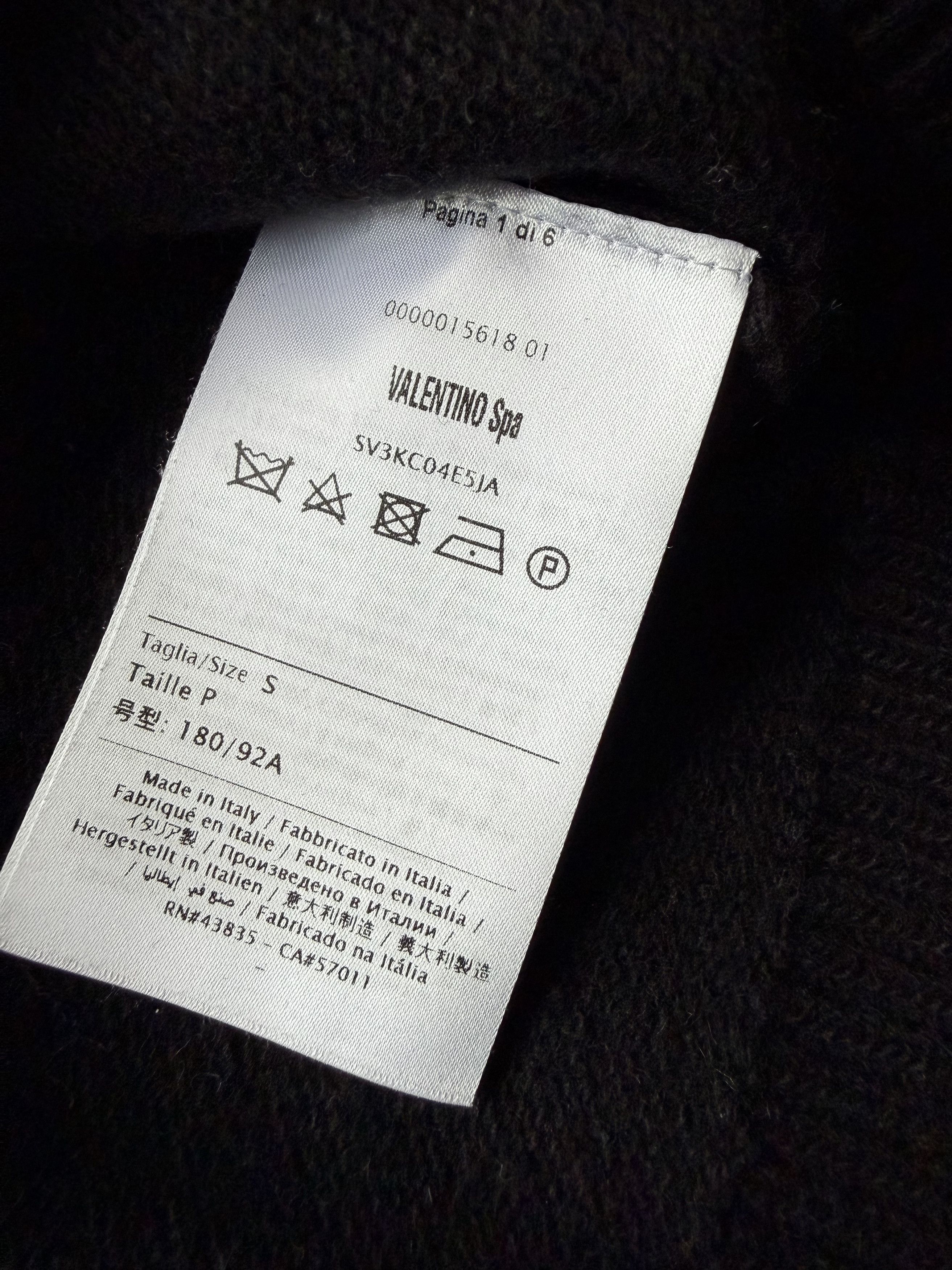 Valentino Valentino Wool Cashmere Logo Sweater Size US S / EU 44-46 / 1 - 4 Thumbnail