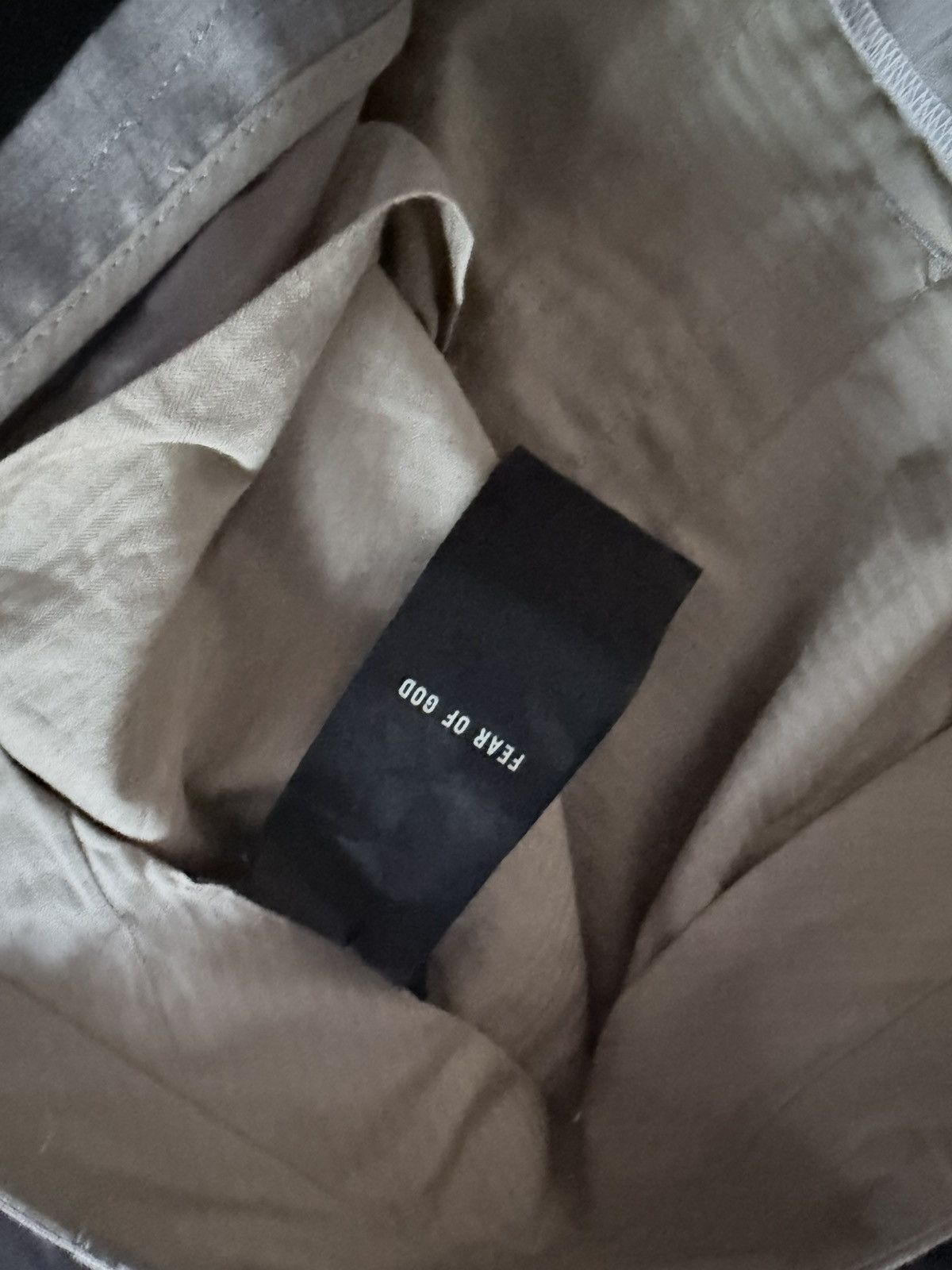 Fear of God Fear Of God Eternal Wide Leg Wool Trousers IT52 Grey Beige Size US 34 / EU 50 - 13 Thumbnail