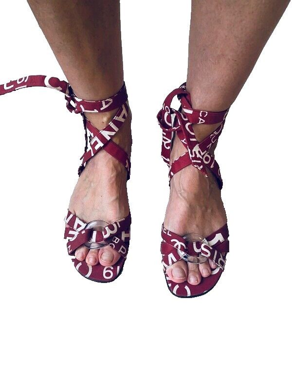 Chanel Chane 31 Rue de Cambon Vintage Sandals Size US 8.5 / IT 38.5 - 2 Thumbnail