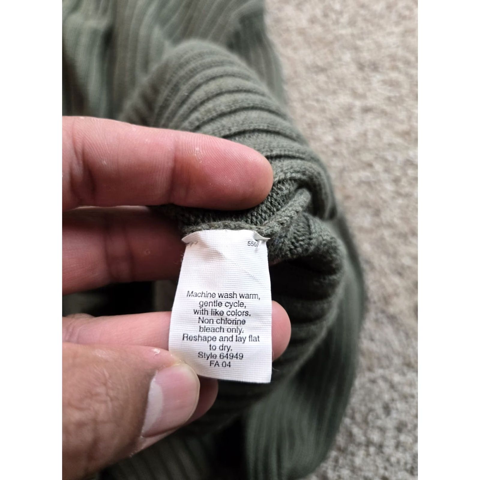 J.Crew VINTAGE J.CREW Sweater Mens XL Green Ribbed Mock Neck Knit Pullover Casual Y2K Size US XL / EU 56 / 4 - 5 Thumbnail