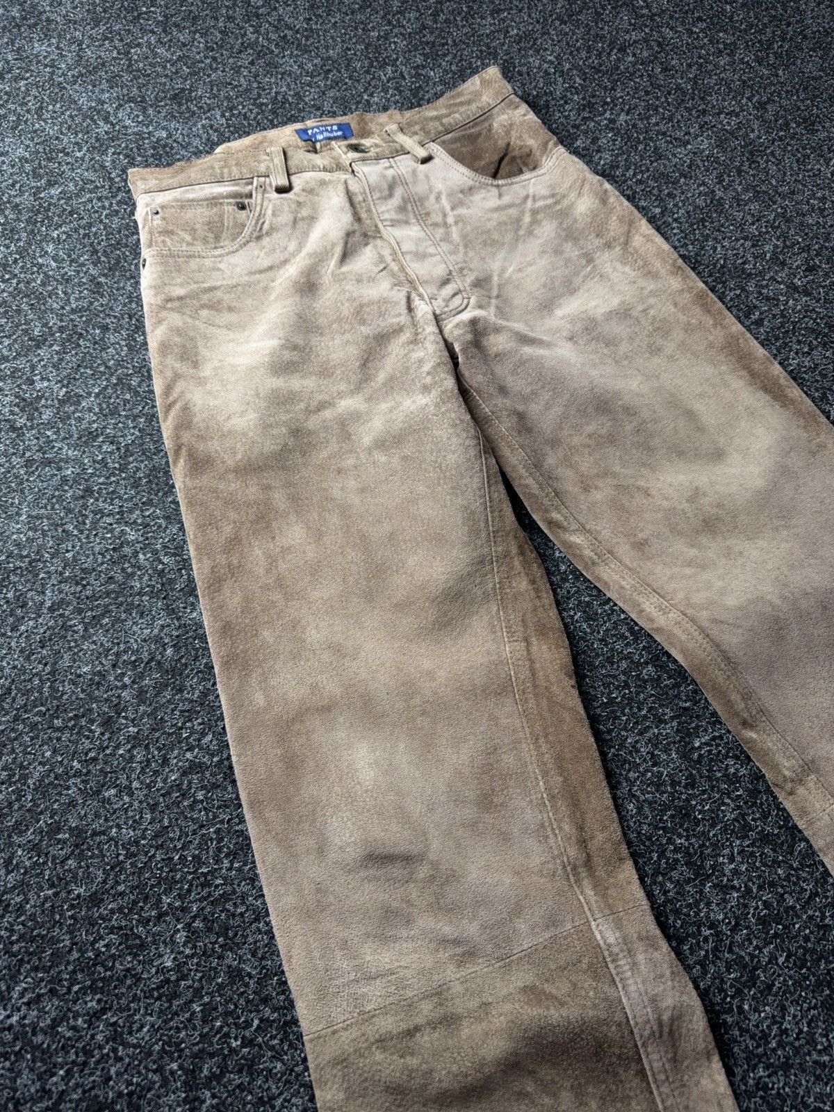 Genuine Leather Vintage 00s Retro Western Cowboy Leather Chrome Style Pants Size US 30 / EU 46 - 3 Thumbnail