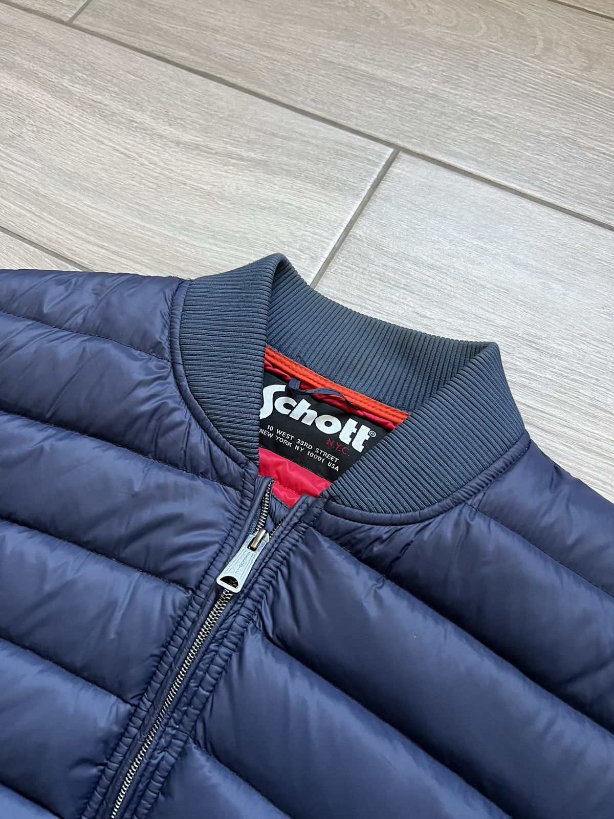 Schott Schott N.Y.C. Down Puffer Jacket Size US XL / EU 56 / 4 - 6 Thumbnail
