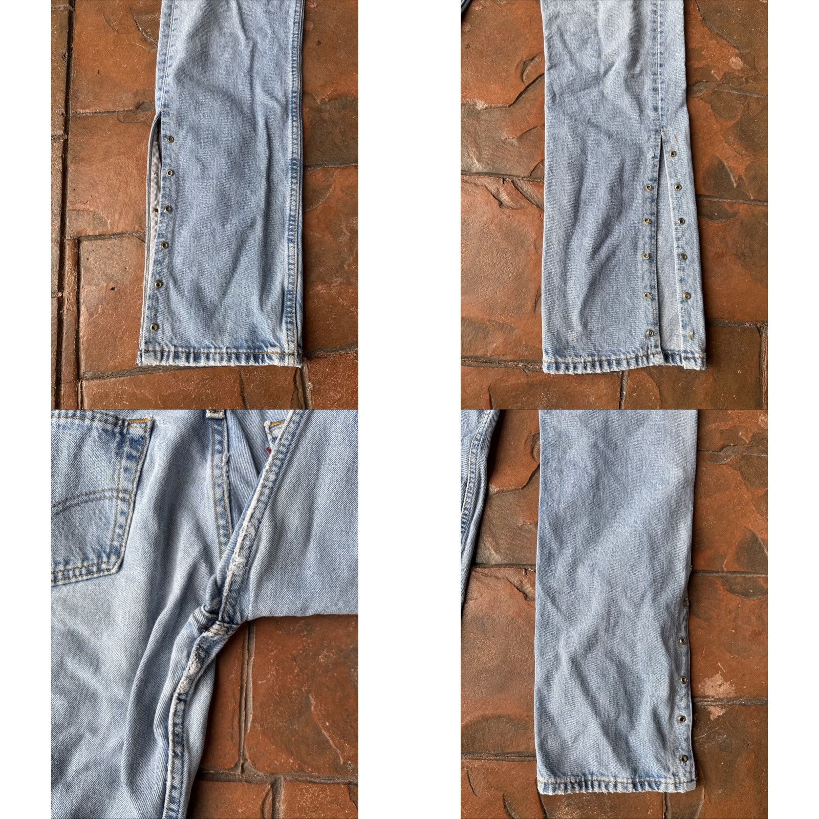 Levi's VINTAGE Levi's 501 Jeans Womens 29x32 Button Fly Blue Denim 90s USA Size 29" - 8 Thumbnail