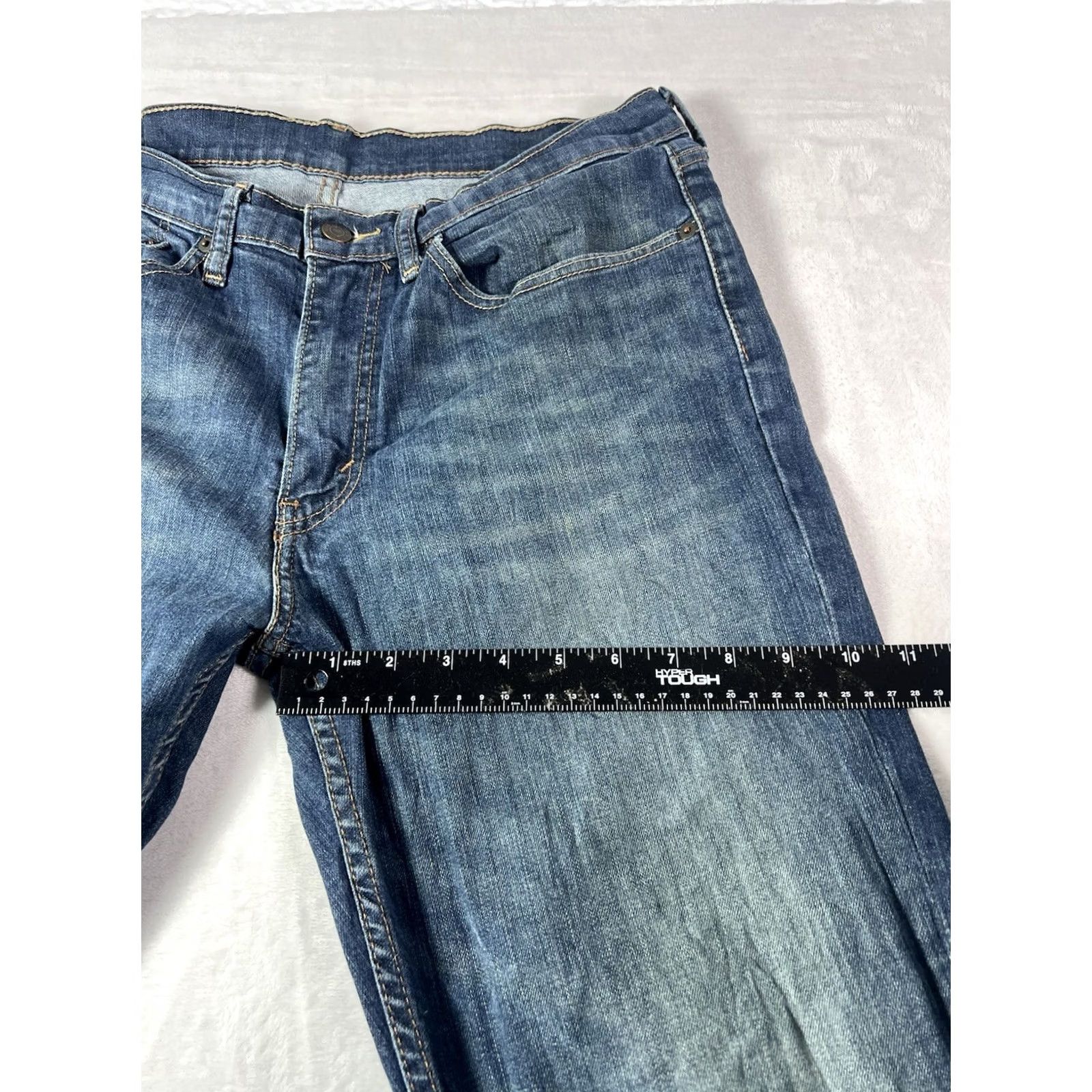 Levi's VINTAGE Levi's 514 Jeans Men Regular 34x30 Blue Dark Wash Denim Straight 90s Logo USA Size US 34 / EU 50 - 6 Thumbnail