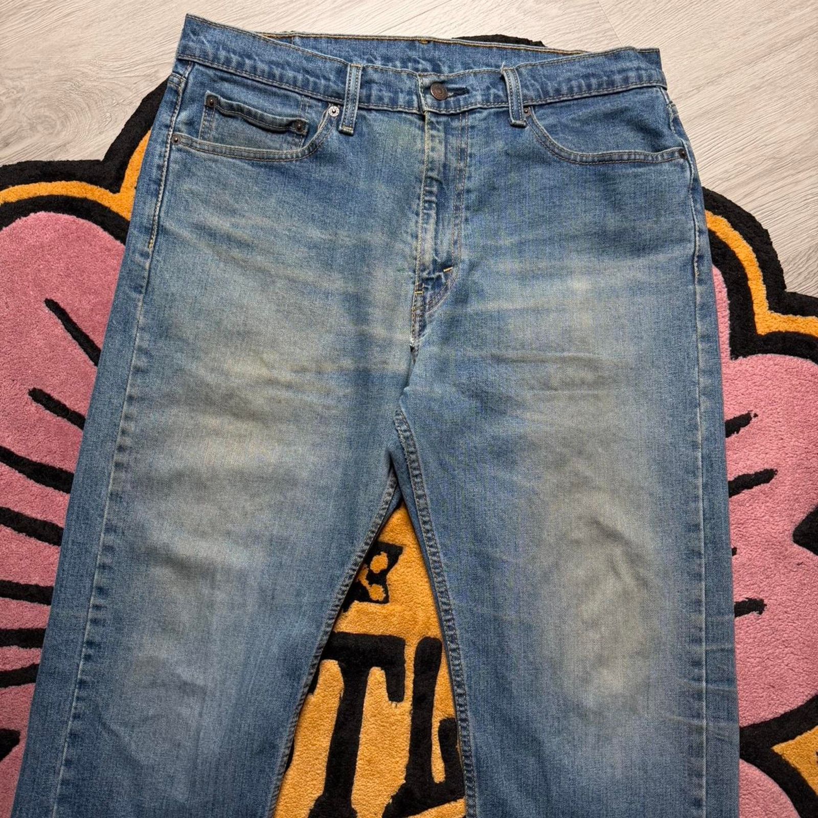 Levi's Levi’s Strauss 505 Regular Straight Fit Dirty Wash Jeans Size US 36 / EU 52 - 2 Thumbnail