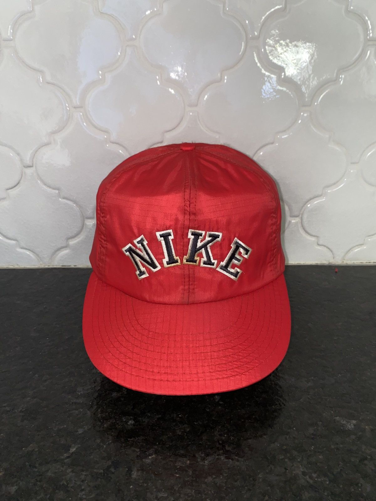 Nike Vintage 90s Nike spellout nylon snapback Size ONE SIZE - 1 Thumbnail