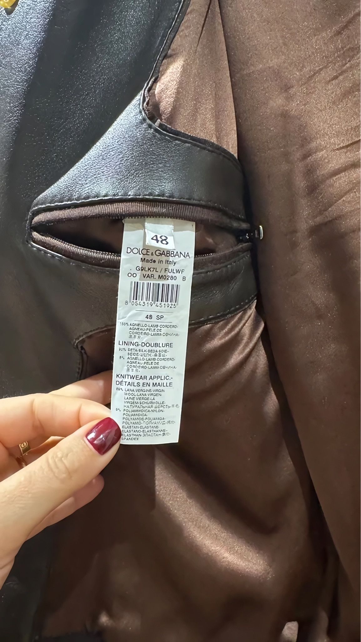 Dolce & Gabbana LAMBSKIN SUEDE LEATHER BOMBER JACKET Size US M / EU 48-50 / 2 - 4 Thumbnail