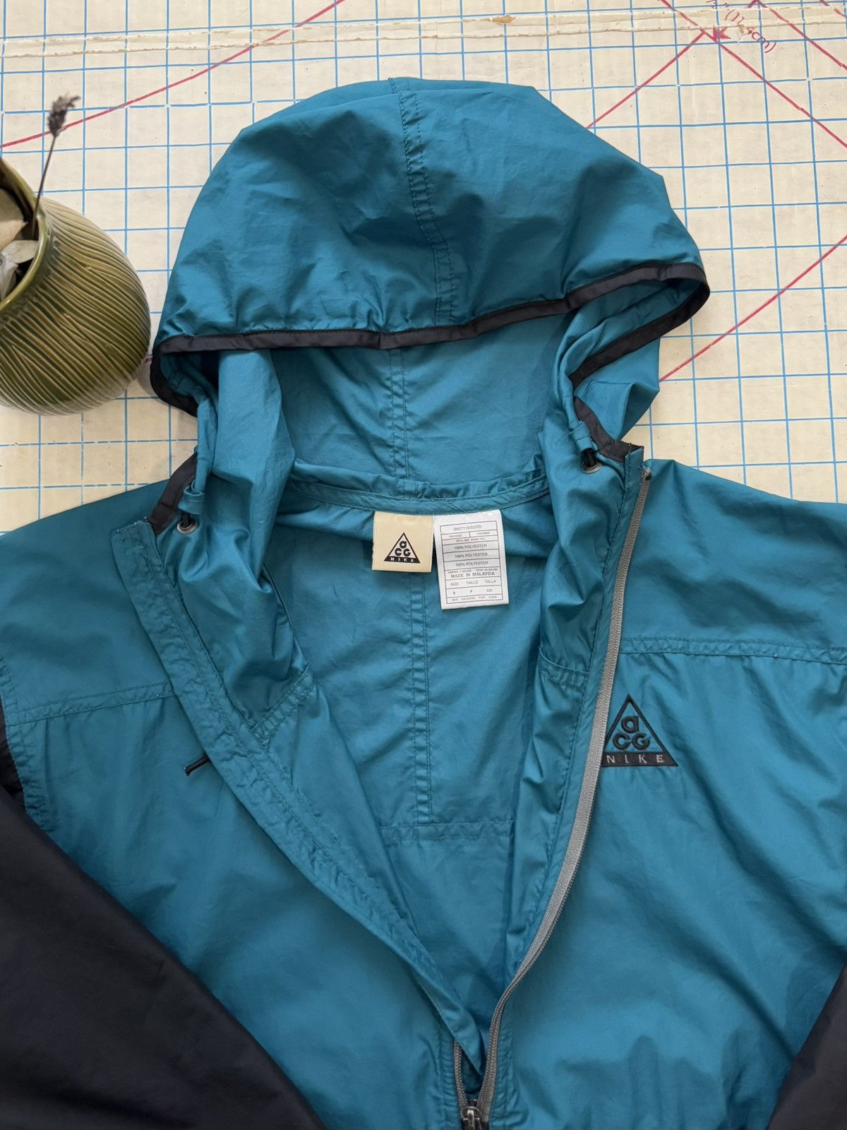 Nike × Nike ACG × Vintage Vintage Nike ACG Half Zip Windbreaker Jacket Fits Medium Size US M / EU 48-50 / 2 - 7 Thumbnail