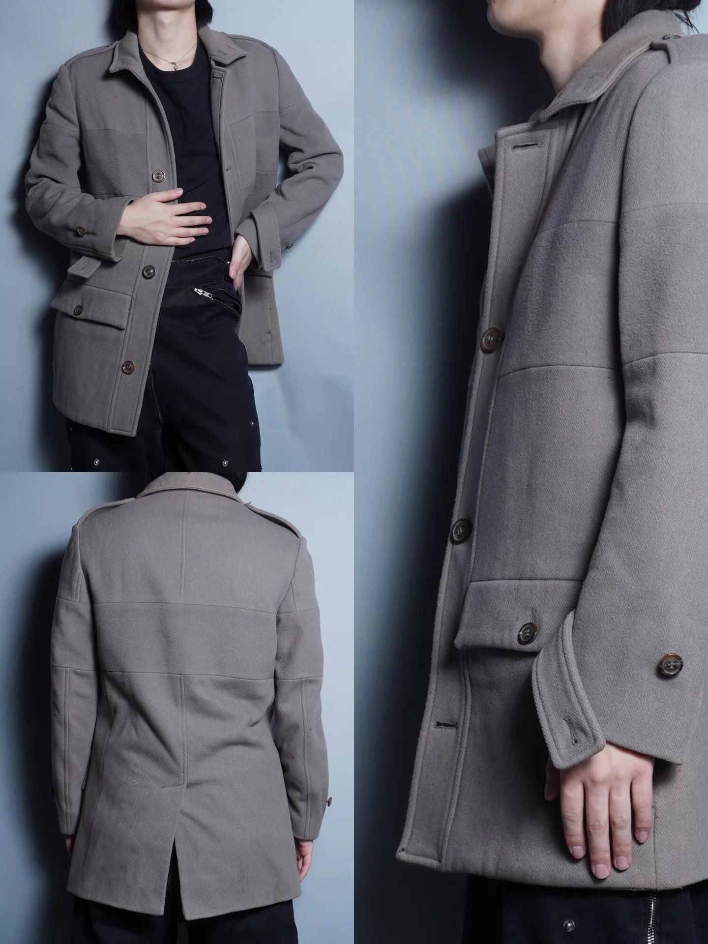 Maison Margiela MMM F/W10 Colorblocked Stand Collar Coat Black 46 Size US S / EU 44-46 / 1 - 8 Thumbnail