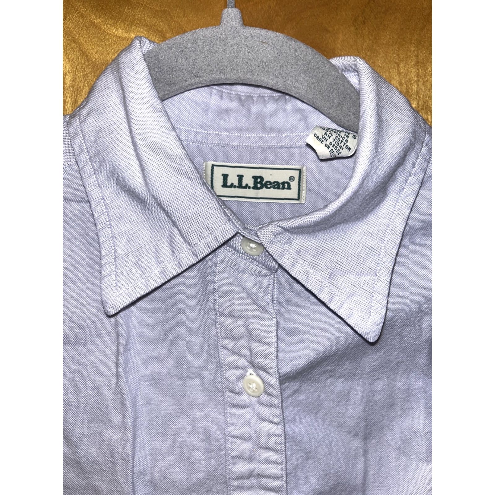 Vintage LL Bean Womens Short Sleeve Button down Blouse Light Blue Size 6 Vintage Size M / US 6-8 / IT 42-44 - 2 Thumbnail