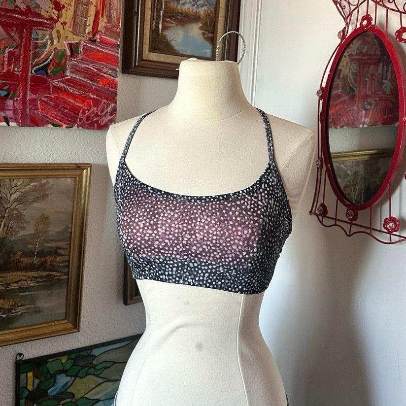 Champion champion orange black white polka dot sports bra Size S / US 4 / IT 40 - 1 Thumbnail