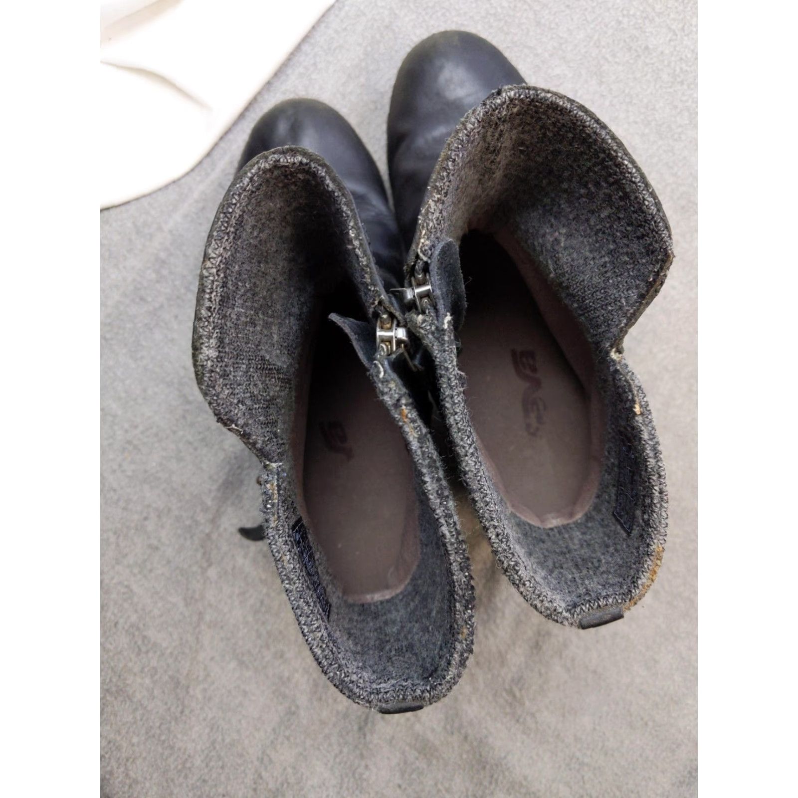 Teva Teva Boots Womens 9.5 Black Leather Ankle Biker Strap Buckle 1905514 Size US 10 / IT 40 - 6 Thumbnail
