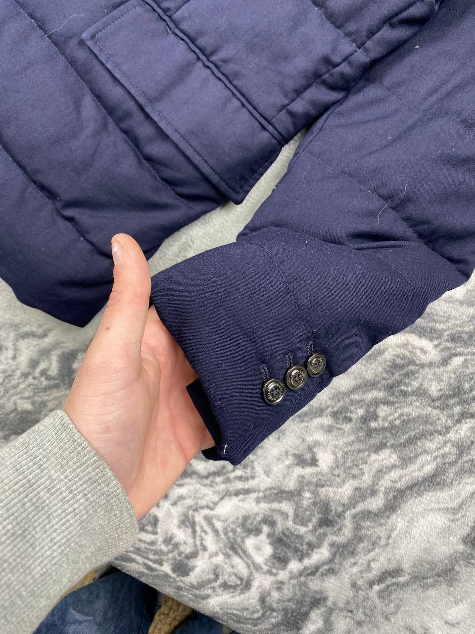 Moncler Moncler Rodin Wool Down Jacket Men Size L Blue Size US L / EU 52-54 / 3 - 10 Thumbnail