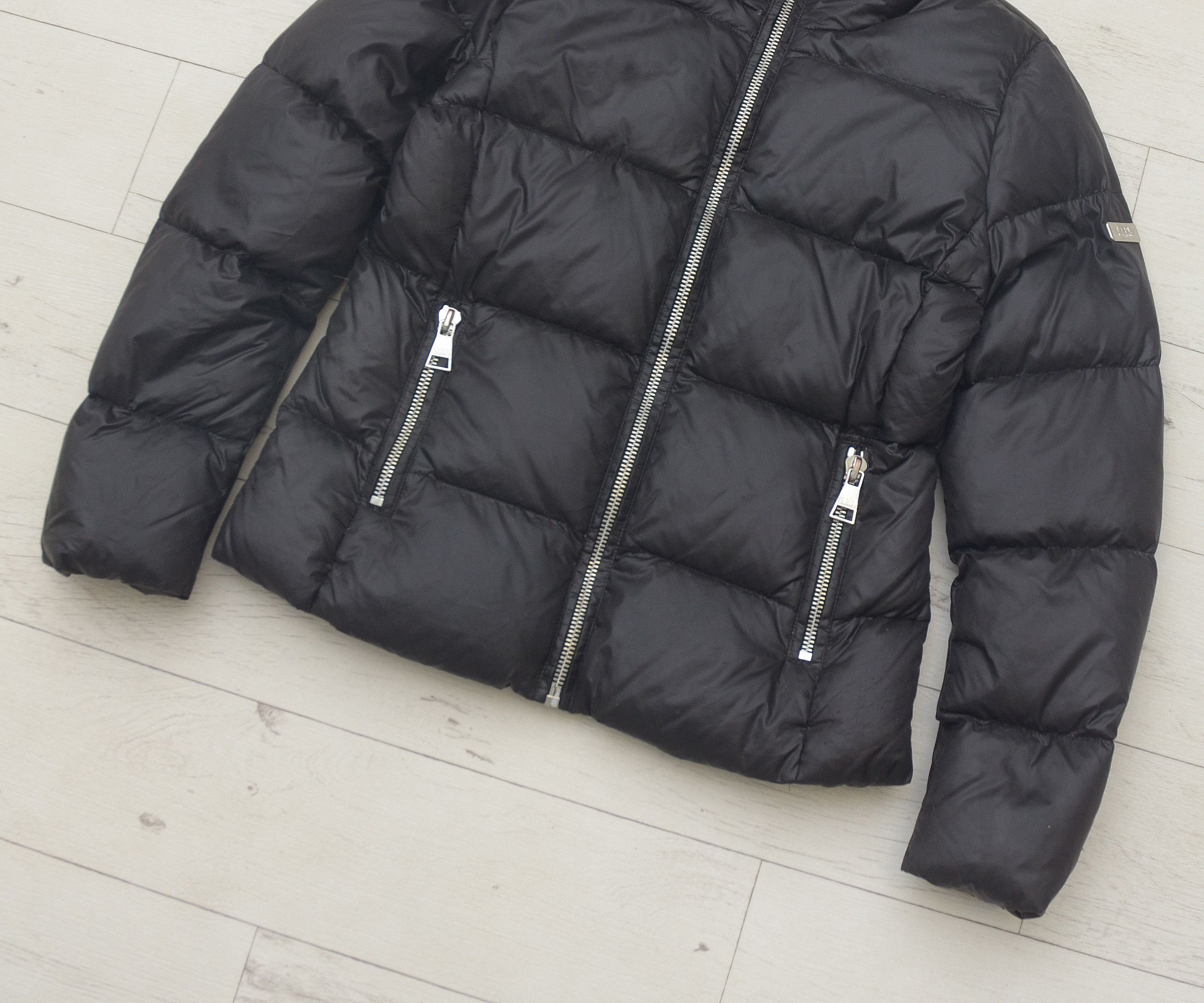 Karl Lagerfeld Karl Lagergeld Puffer Black Down Jacket Size M / US 6-8 / IT 42-44 - 3 Thumbnail