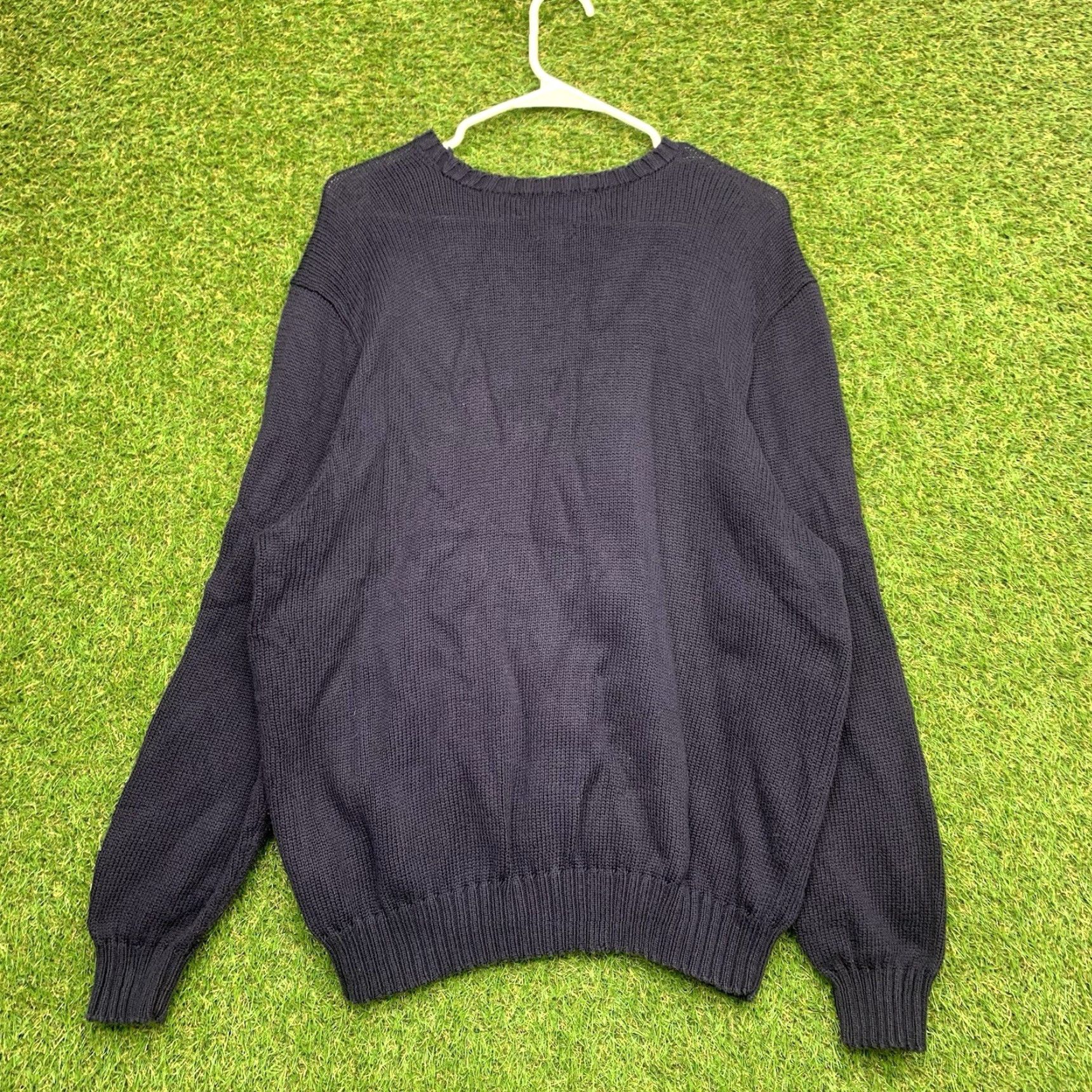 Polo Ralph Lauren VINTAGE Polo Ralph Lauren Crewneck Sweatshirt Mens XL Blue Fade Pony Sweater 90s Y2K Size US XL / EU 56 / 4 - 2 Thumbnail