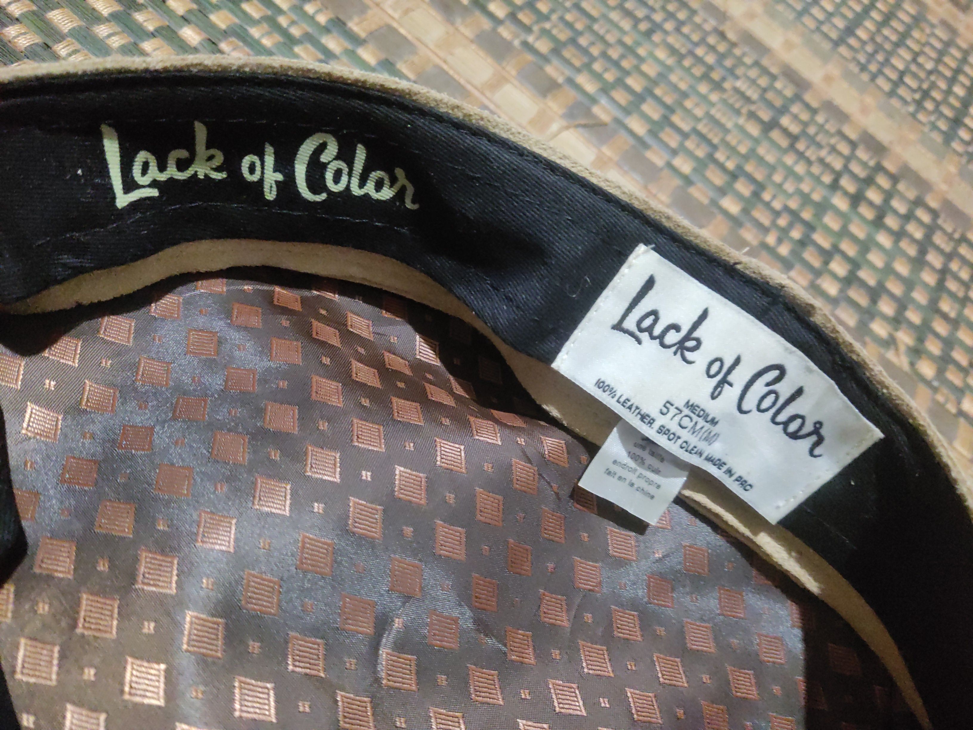Lack of Color Lack of Color Beige Baker Boy Hat Leather Size ONE SIZE - 7 Thumbnail