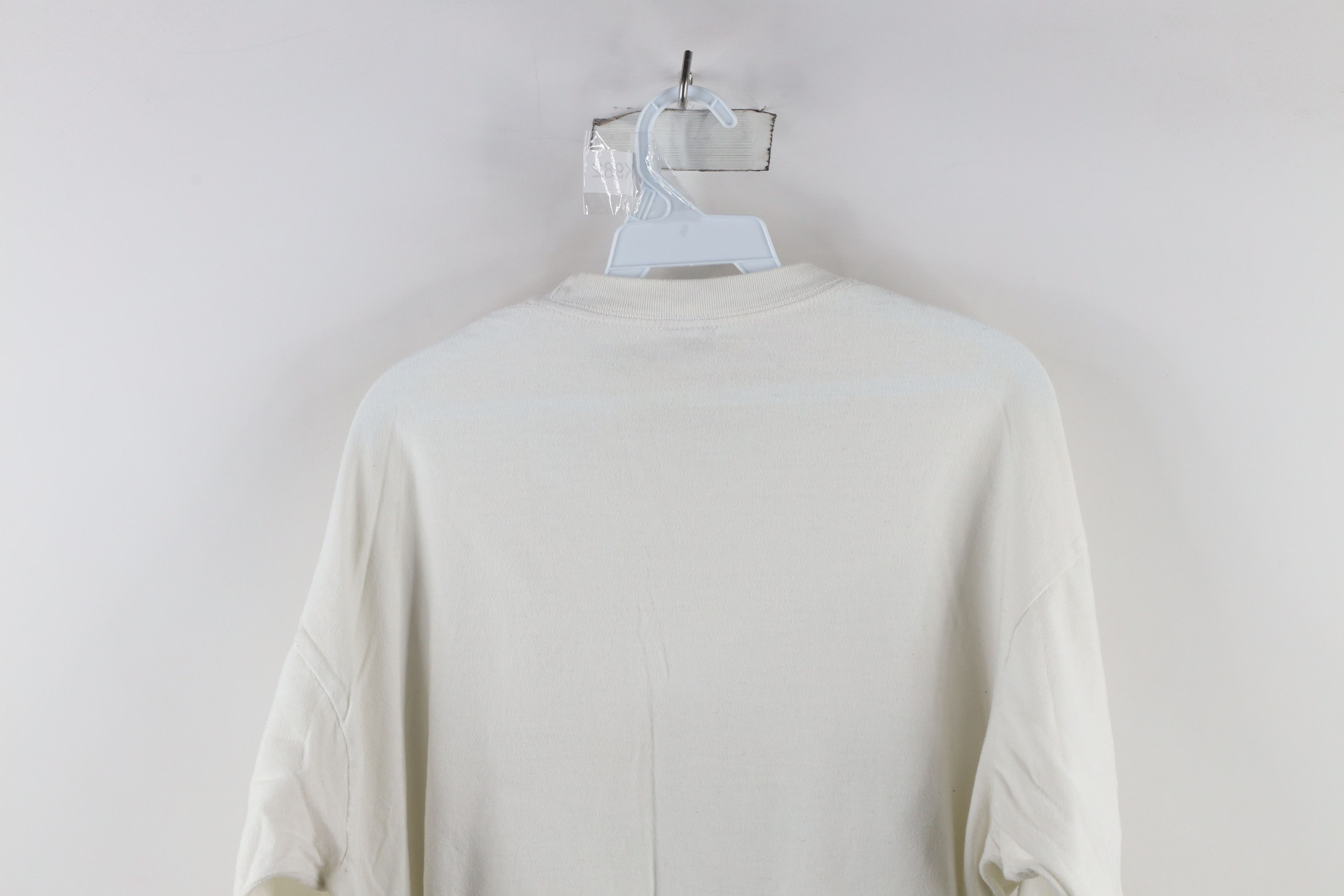 Vintage Vintage 90s Streetwear Long Sleeve T-Shirt White Cotton Size US XL / EU 56 / 4 - 8 Thumbnail