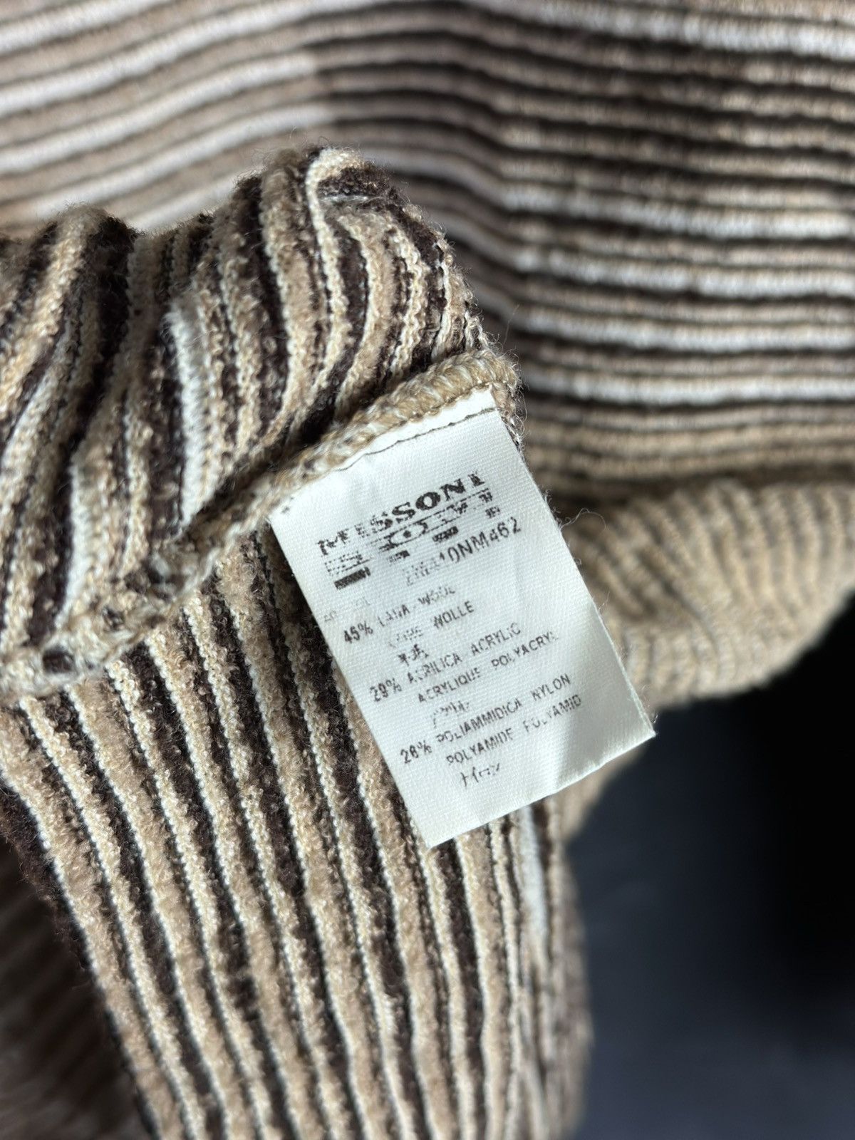 Missoni × Vintage Missoni Sport Vintage Wool Abstract Knitted Sweater Size L / US 10 / IT 46 - 8 Thumbnail