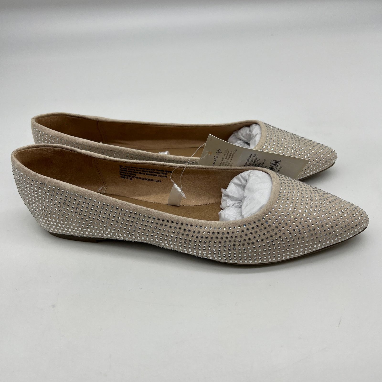 Other A New Day Women's Corinna Ballet Rhinestone Flats Size 8.5 Size US 8.5 / IT 38.5 - 3 Thumbnail