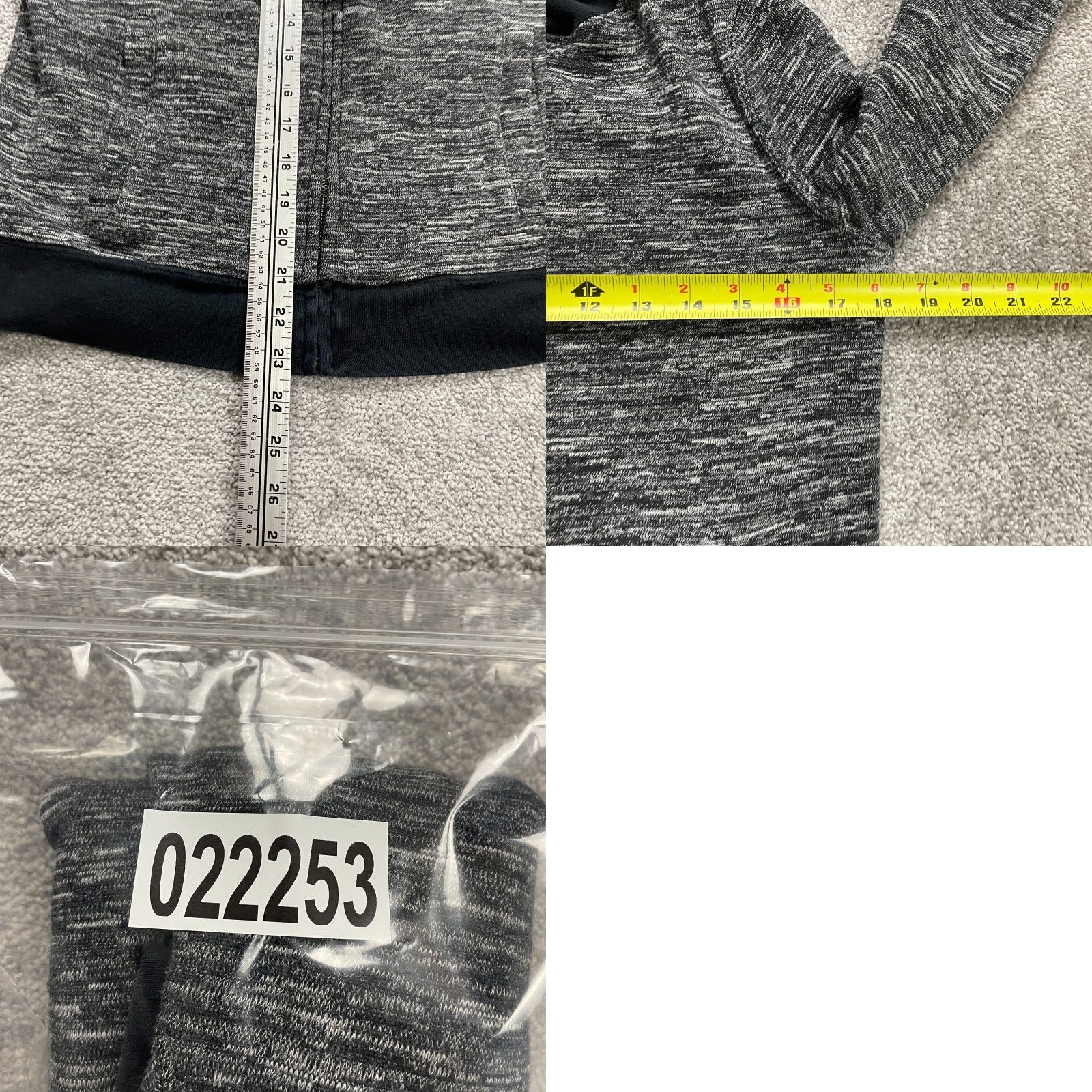 Lands' End Lands' End Bomber Jacket Womens XS Gray Black Full Zip Knit Pockets Casual Soft Size XS / US 0-2 / IT 36-38 - 8 Thumbnail