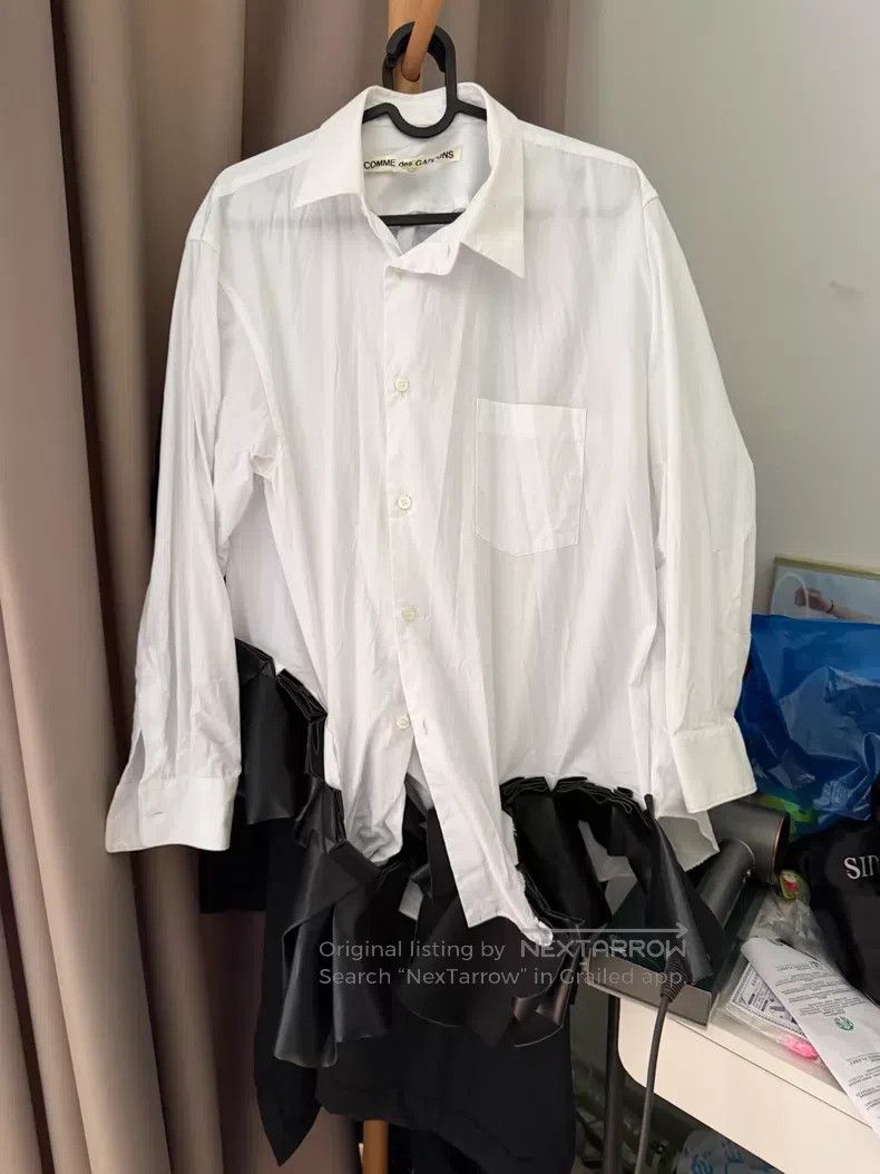 Comme des Garcons Comme Des Garcons White long-sleeve shirt Size M / US 6-8 / IT 42-44 - 1 Thumbnail