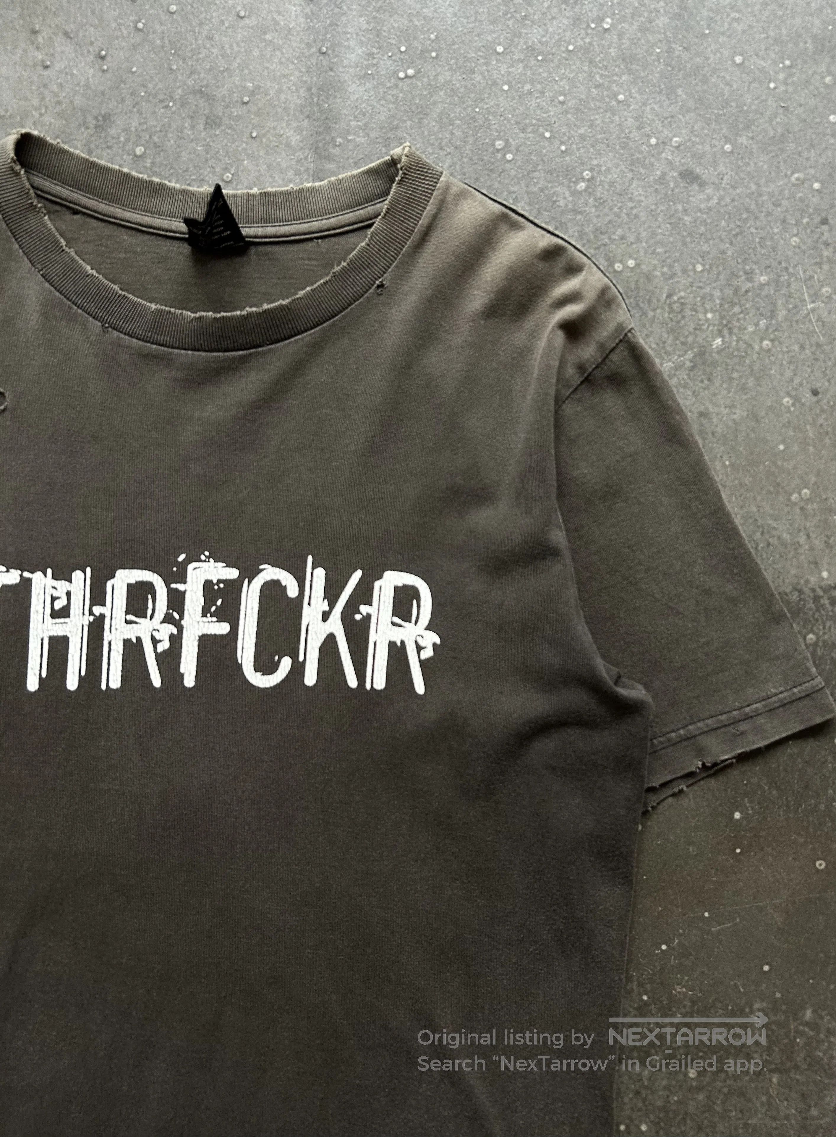 DEN IM by SIKI IM Number (N)ine 04ss Slogan Distressed Tee. Size US M / EU 48-50 / 2 - 3 Thumbnail
