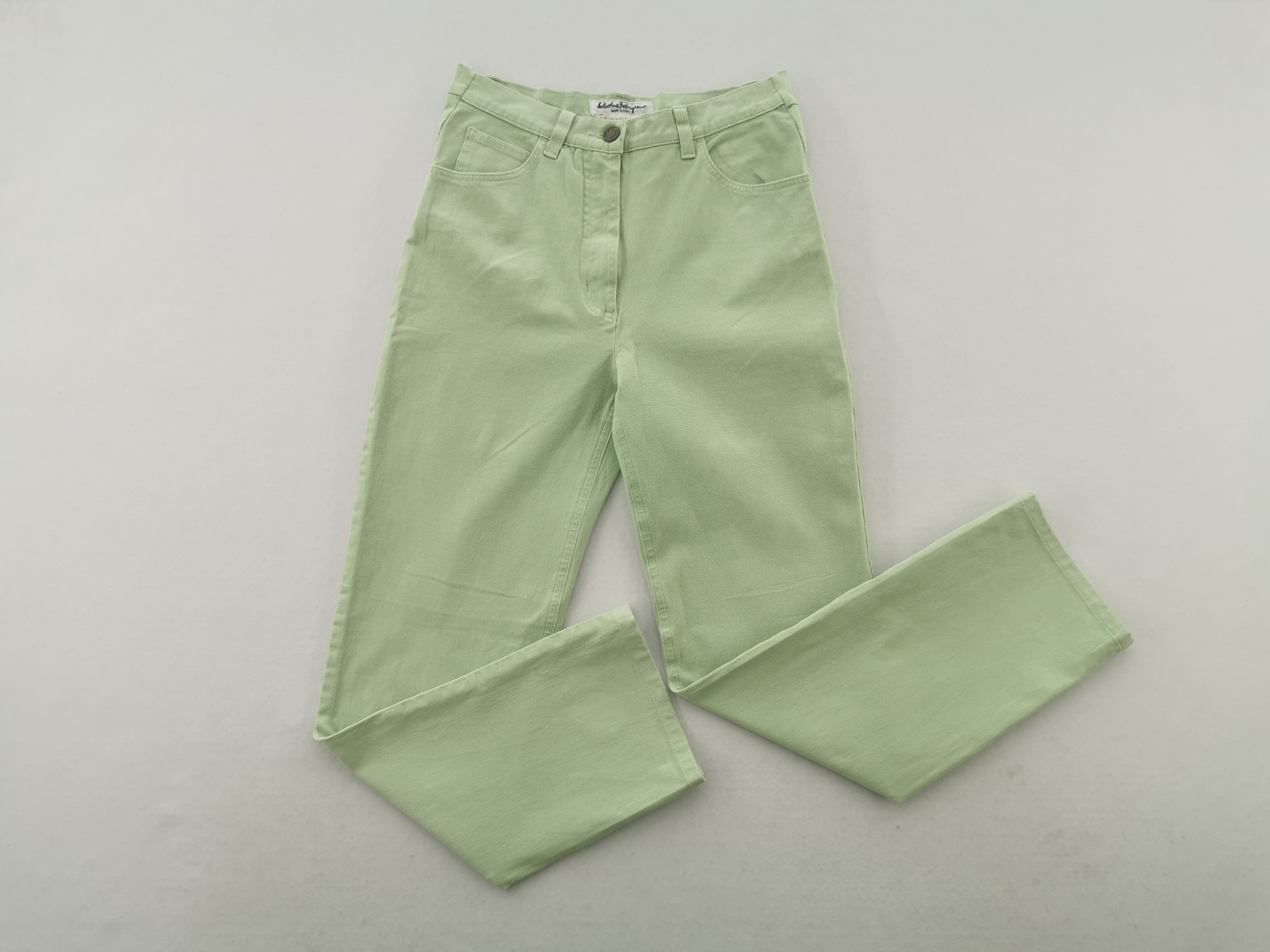 Salvatore Ferragamo Vintage 90s Salvatore Ferragamo Denim Made In Italy Size 29" - 2 Thumbnail