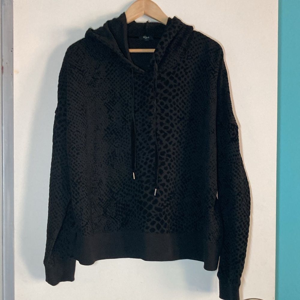 Rails Rails Nico Black Flocked Cobra Hoodie Womens Size L Pullover Size L / US 10 / IT 46 - 11 Thumbnail