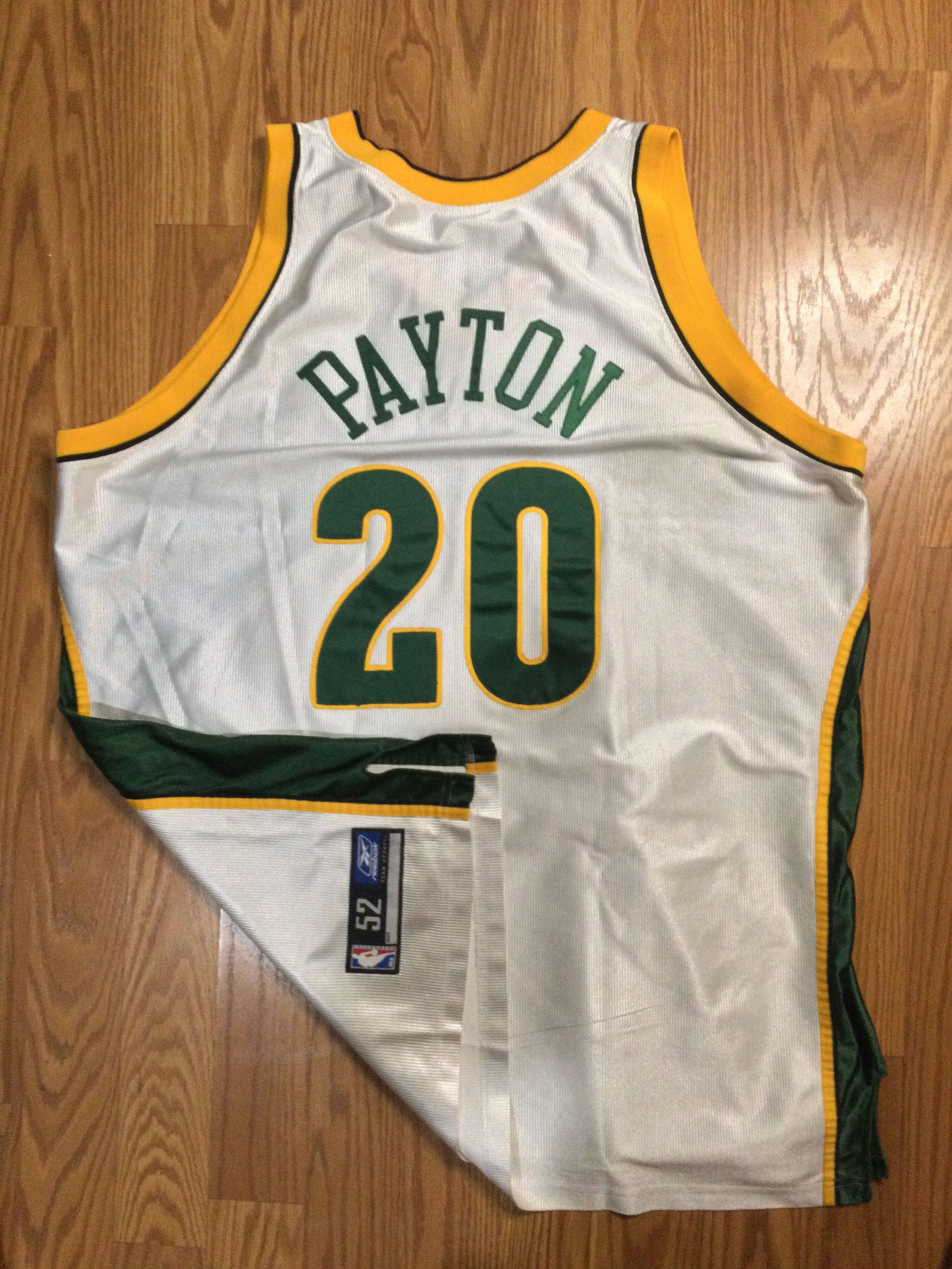 Reebok Authentic Seattle Supersonics Gary Payton Reebok NBA Jersey Size US XXL / EU 58 / 5 - 6 Thumbnail