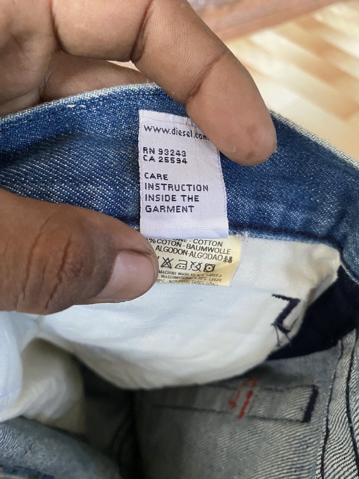 Diesel × Vintage Vintage diesel straight cut denim Size US 30 / EU 46 - 6 Thumbnail
