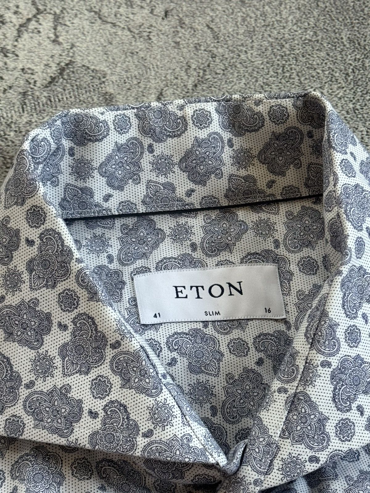 Eton Eton 41/16 size all printed flowers shirt button up long Size US L / EU 52-54 / 3 - 10 Thumbnail