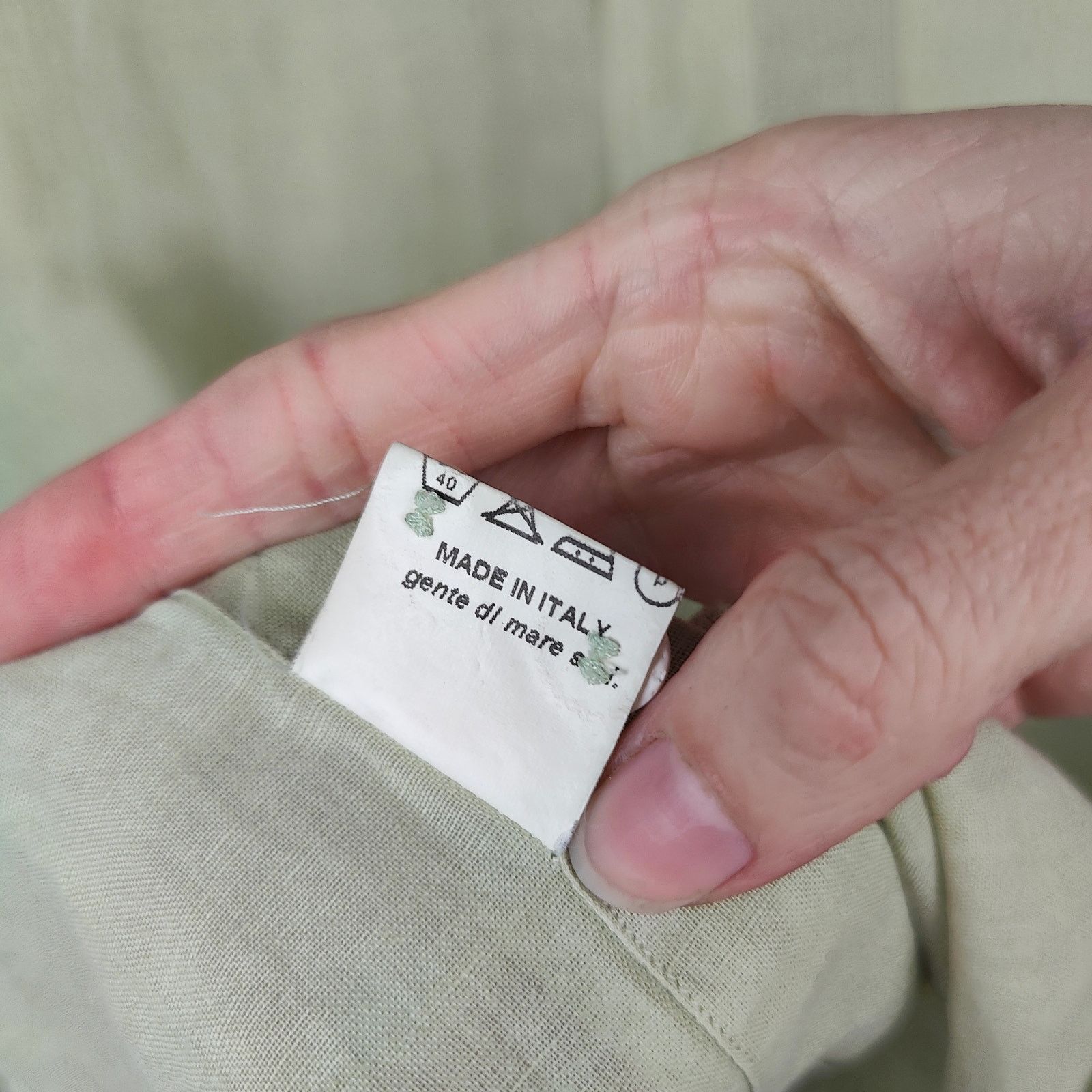 Other Fly3 Linen Blend Down Up Shirt Mens Large Light Green Size US L / EU 52-54 / 3 - 10 Thumbnail