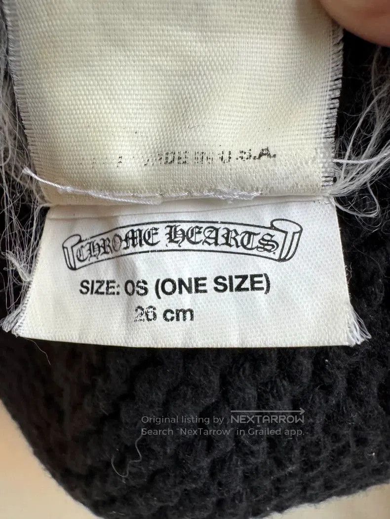 Chrome Hearts Black Chrome Hearts Leather Beanie Hat. Size ONE SIZE - 7 Thumbnail