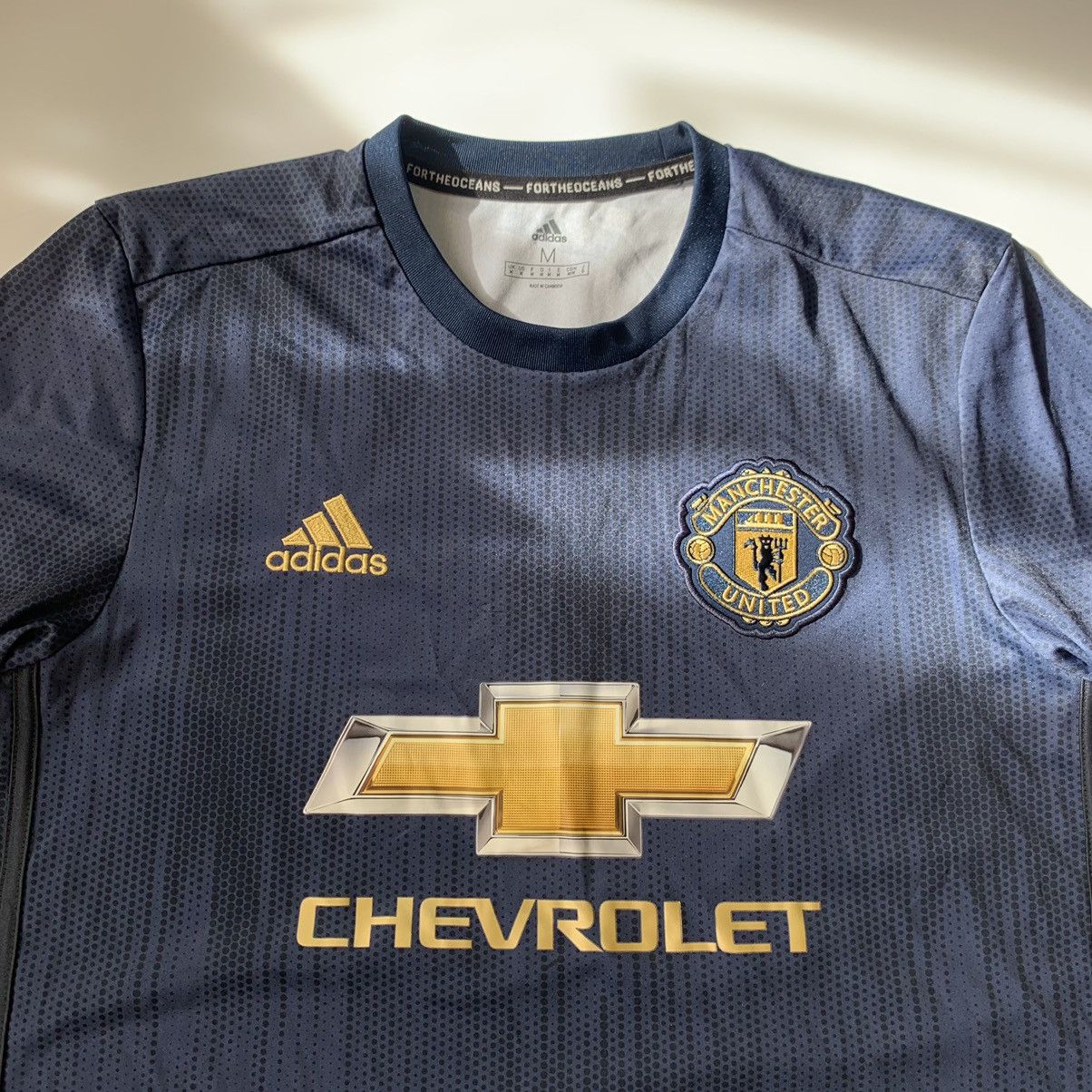 Adidas Adidas Parley Manchester United Jersey 2018-19 Third Kit Size US M / EU 48-50 / 2 - 2 Thumbnail