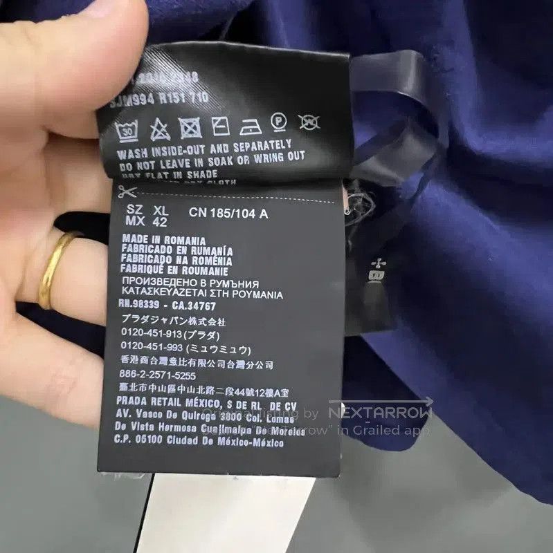 Prada Prada Summer Blue Cotton Logo Short Sleeve Tee. Size US XL / EU 56 / 4 - 4 Thumbnail